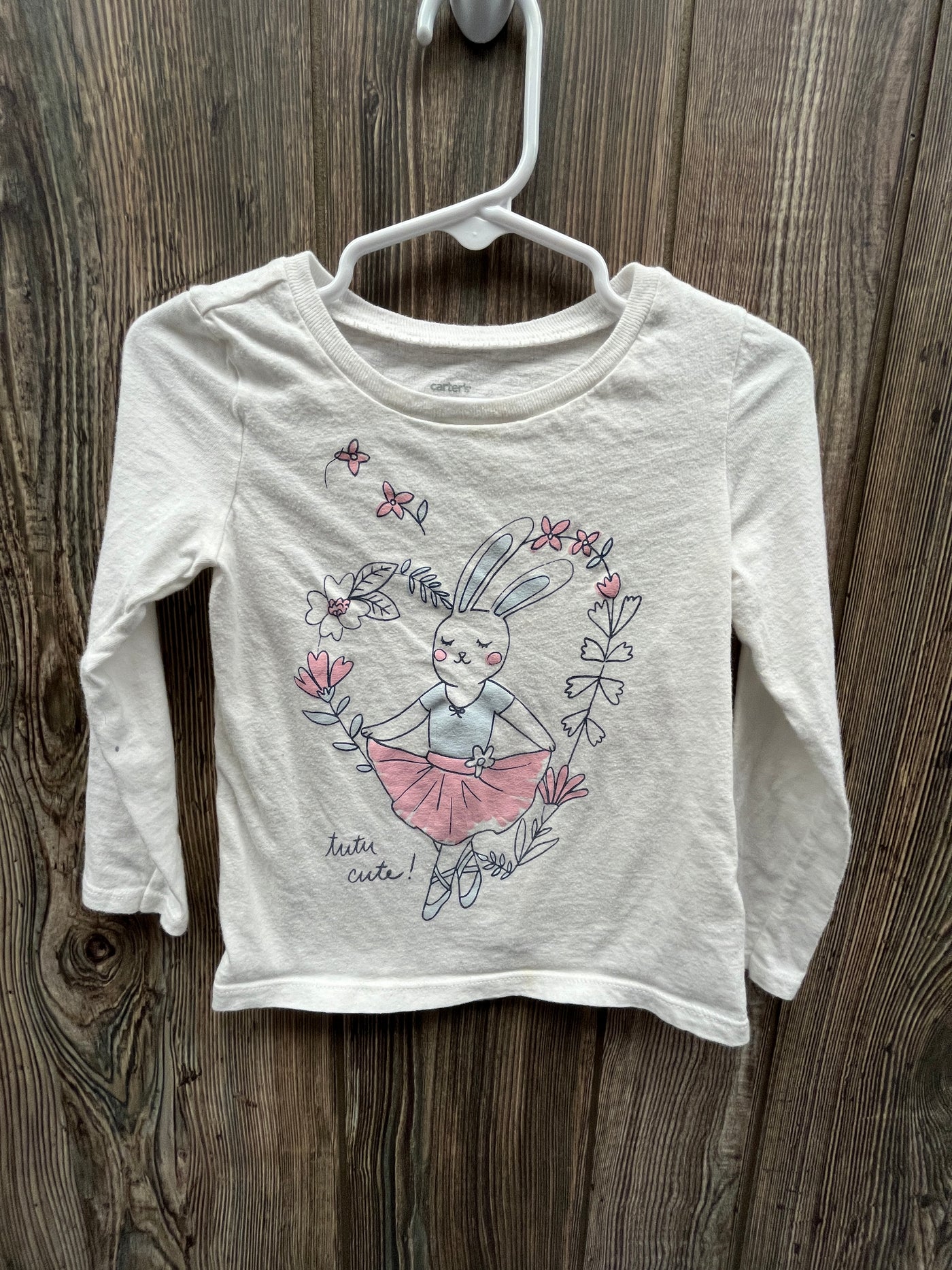 Girl 3T Dancing Bunny Long Sleeve Shirt