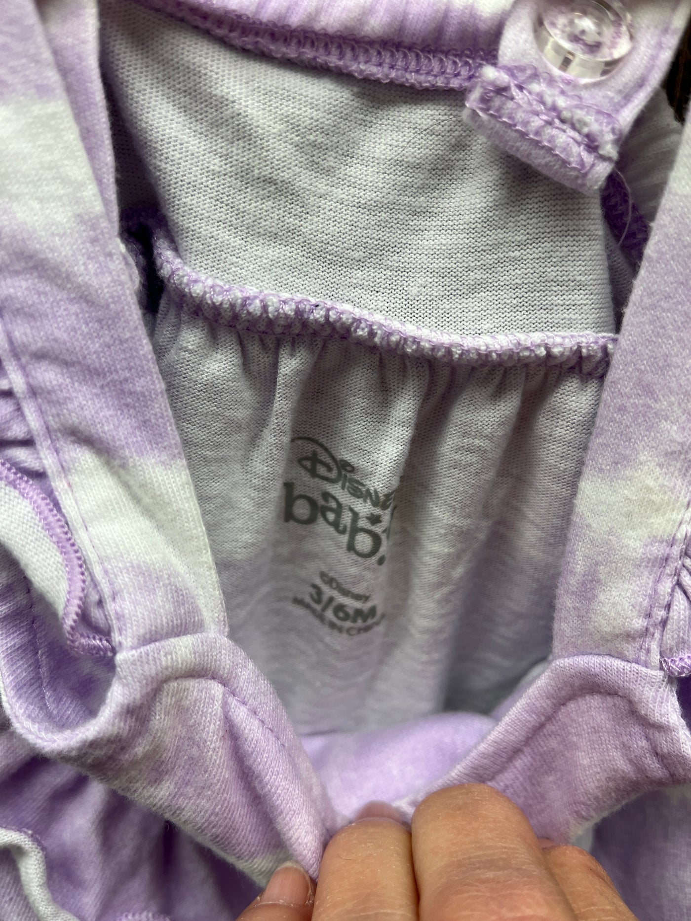 Girl 3-6 mo Little Mermaid Purple Overalls