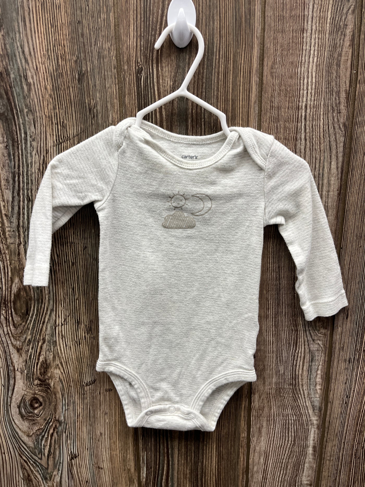 Boys 6 mo Moon and Sun Long Sleeve Onesie