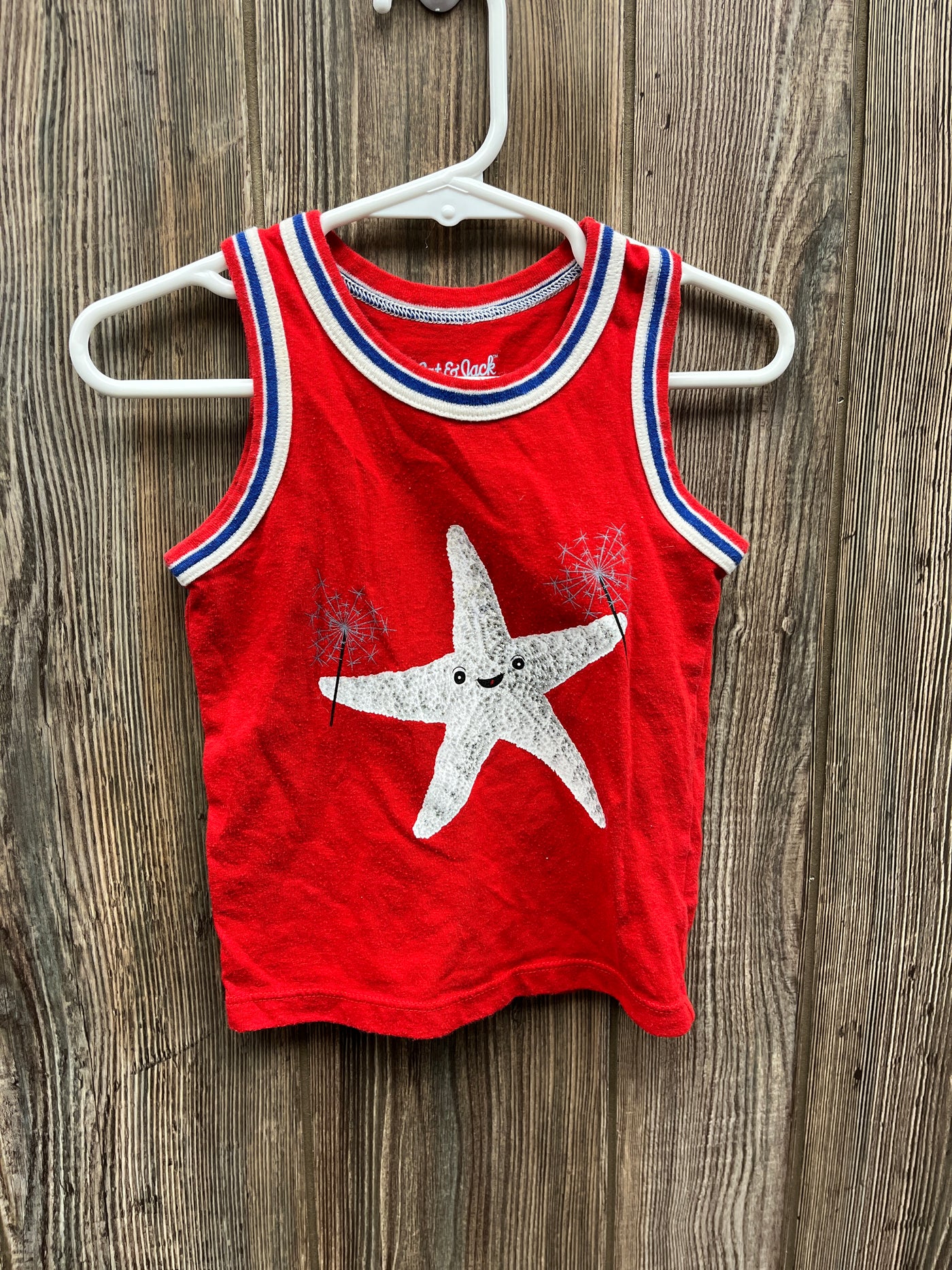 Boys 12 mo Star Fish with Sprinklers Tank Top