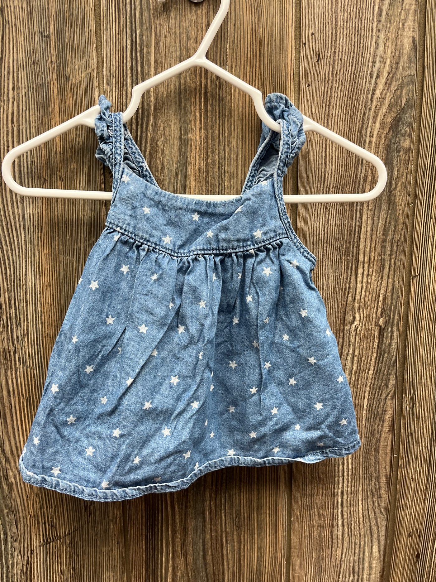 Girl 3 mo Blue Tank Top with Stars