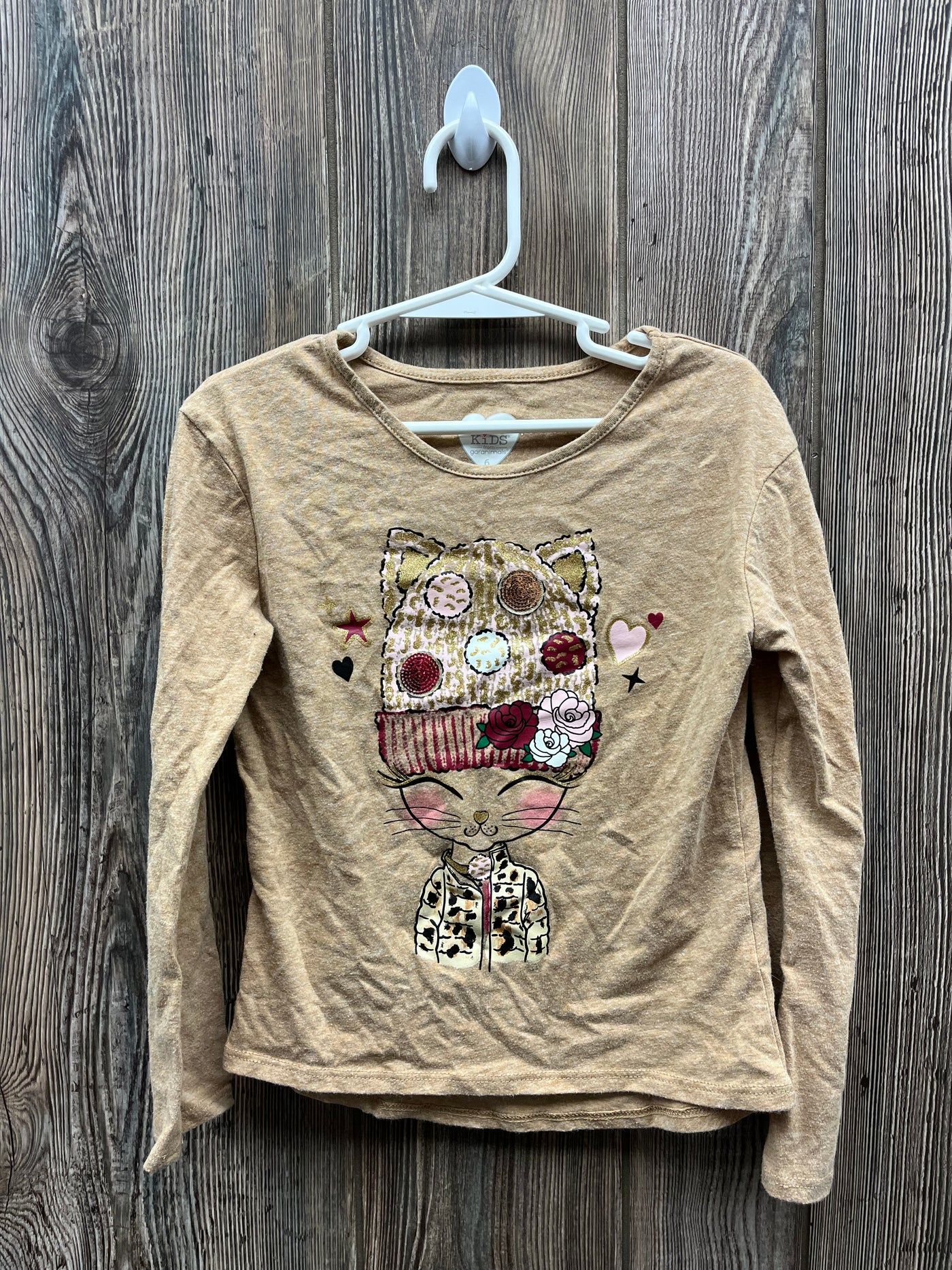 Girl 6 Brown with Girl Long Sleeve Shirt