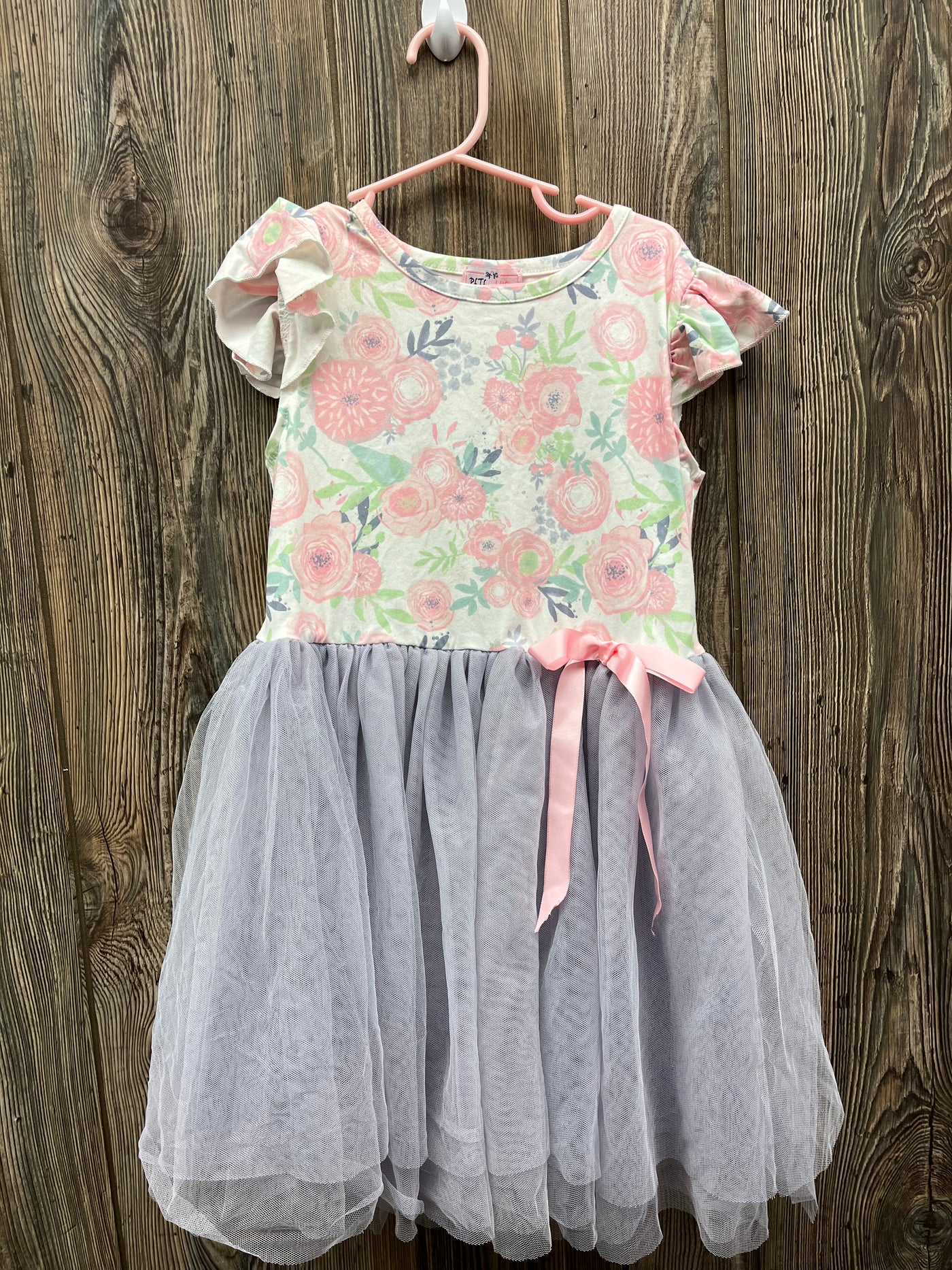 Girls 6/6x Pete Lucy Flower  Dress