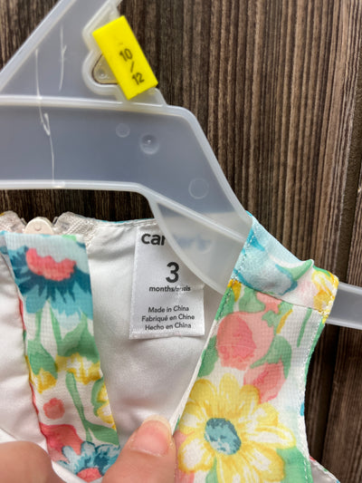 Girl 3 mo Pastel Flower Dress