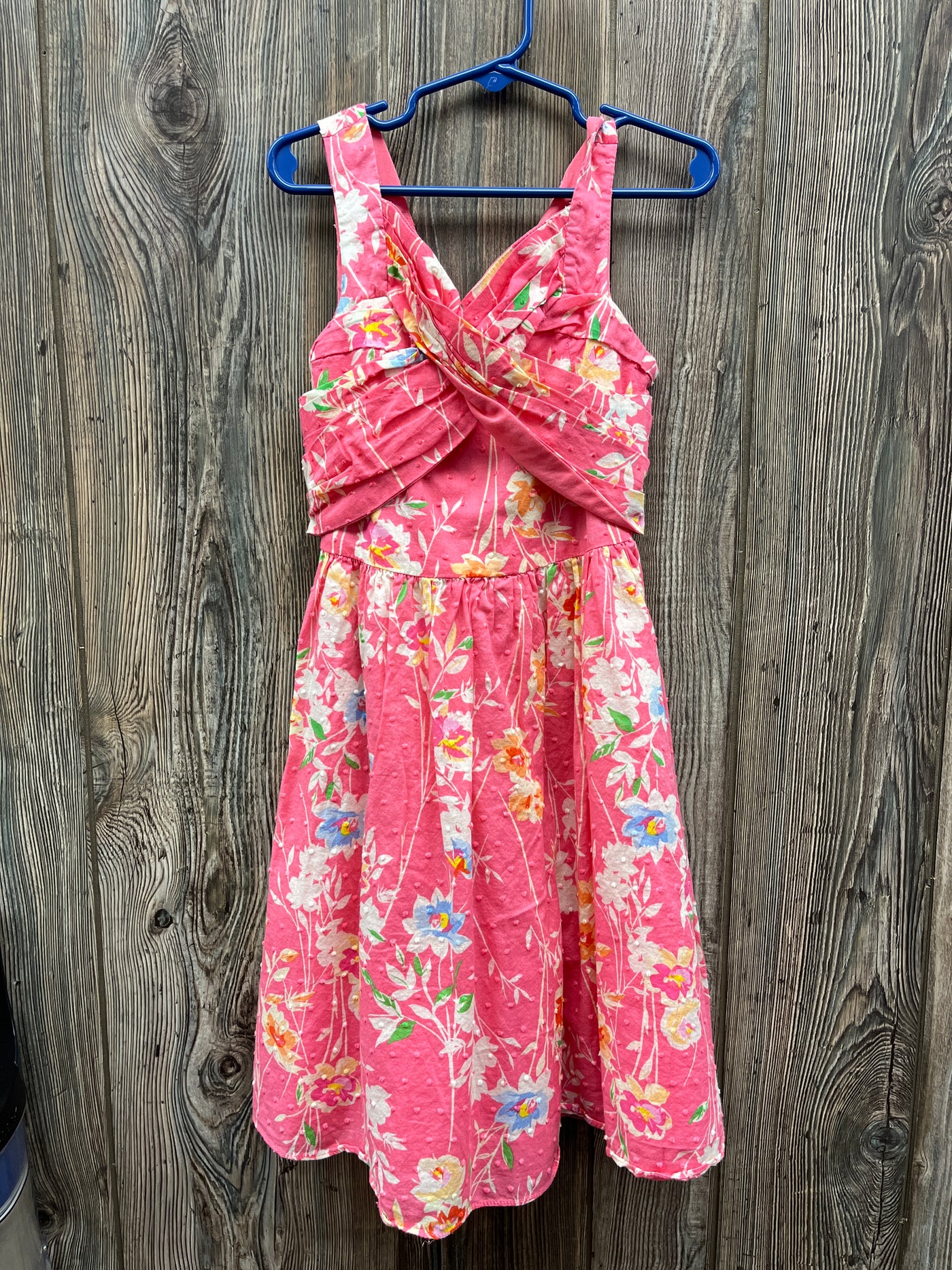 Girls 10 Pink Flowered Dress