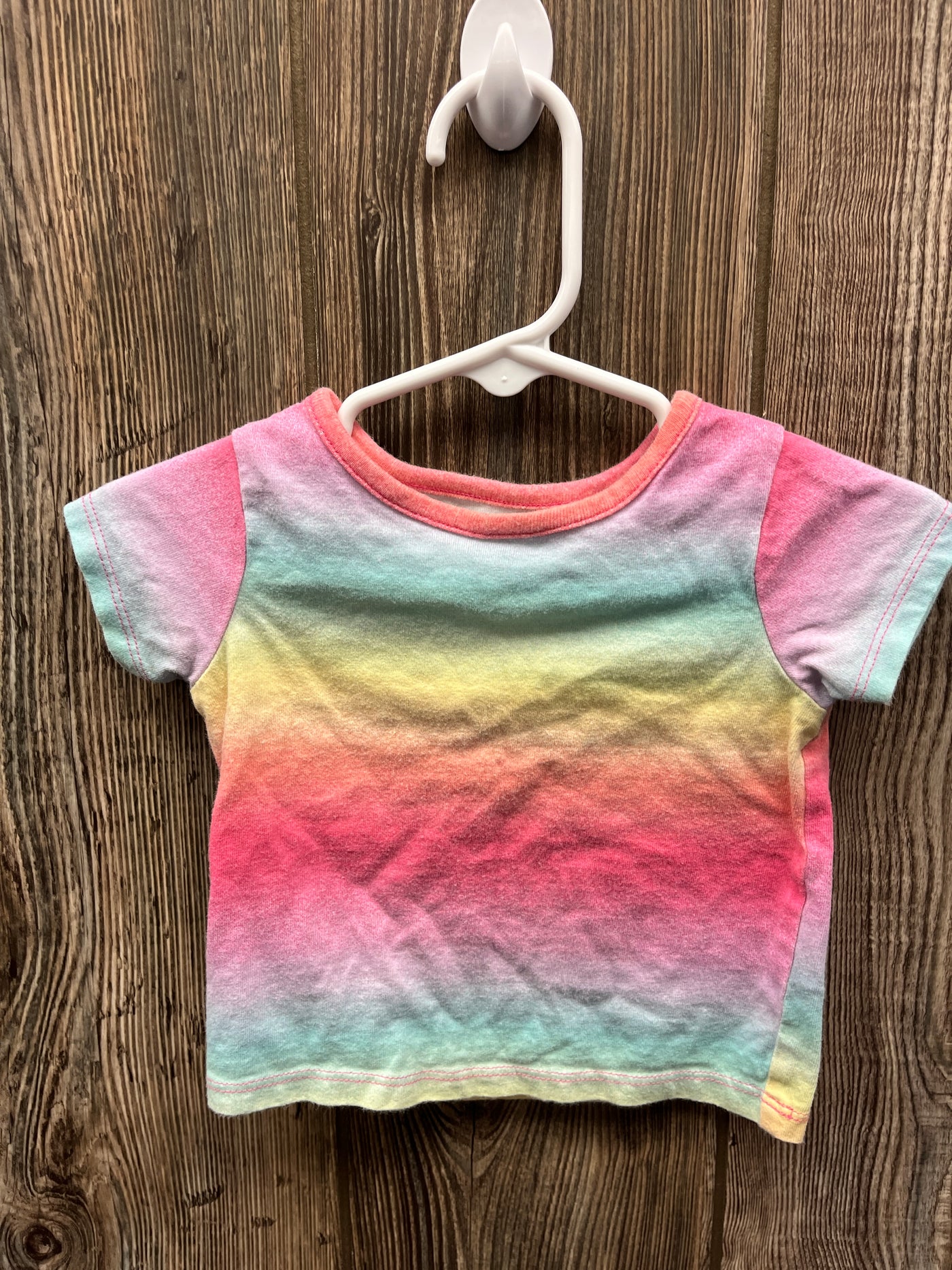 Girl 0-3 mo Rainbow Short Sleeve Shirt