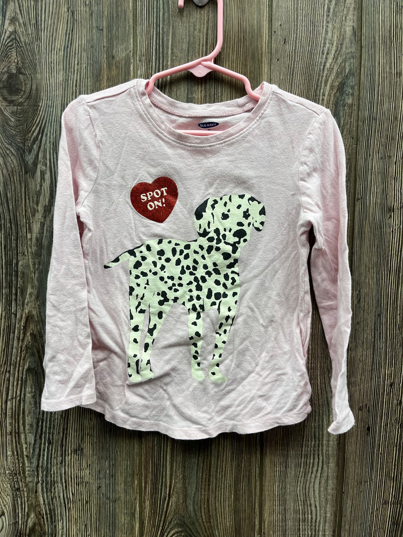 Girl 5T Valentine Spot On Long Sleeve Shirt