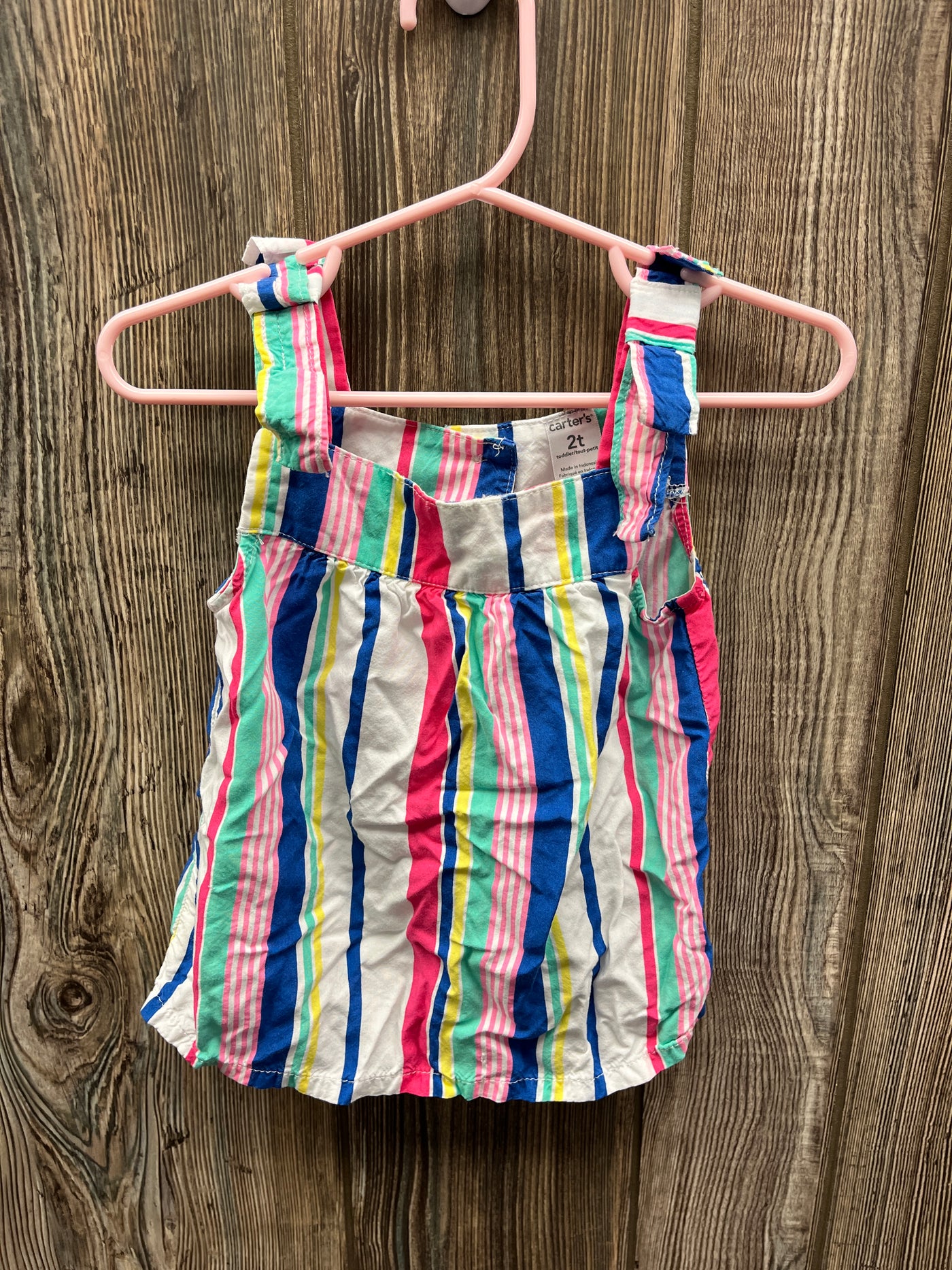 Girls 2T Colorful Striped Tank Top