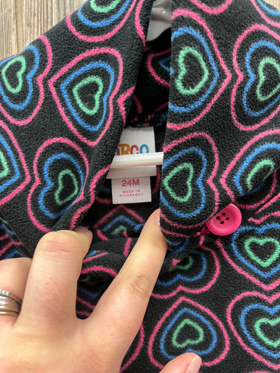 Girl 24 mo Sweatshirt with Colorful Hearts