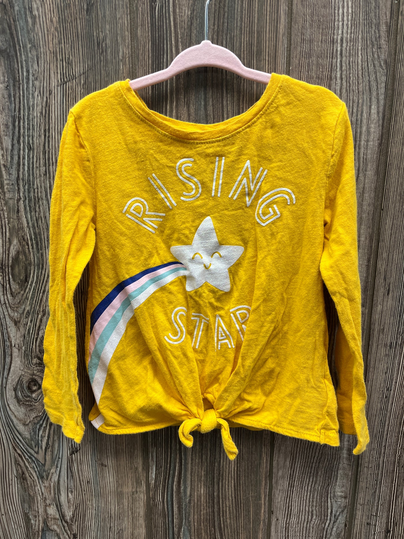 Girl 4T Yellow Rising Star Long Sleeve Shirt