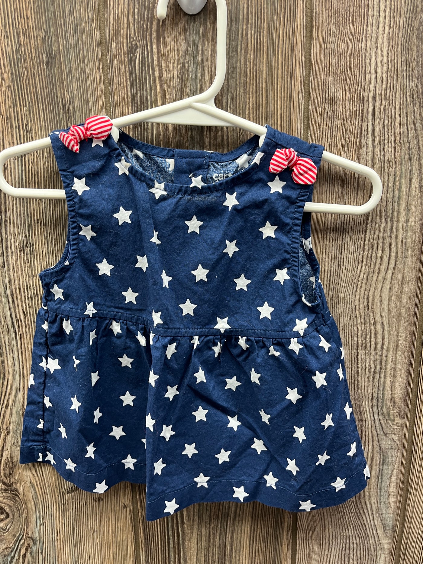 Girls 12 mo Blue Tank Top with White Stars