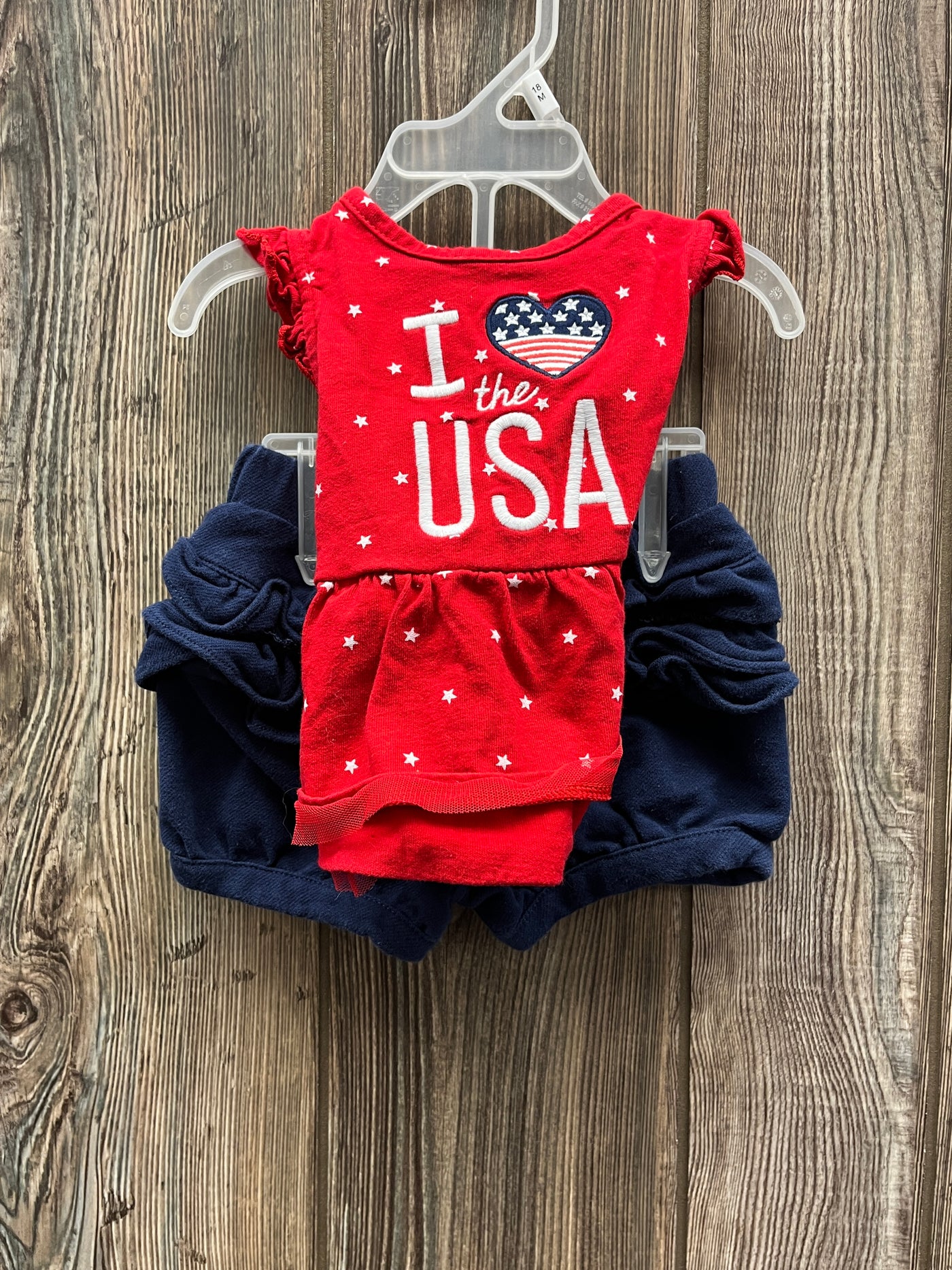 Girl 6-9 mo I Love the USA Outfit