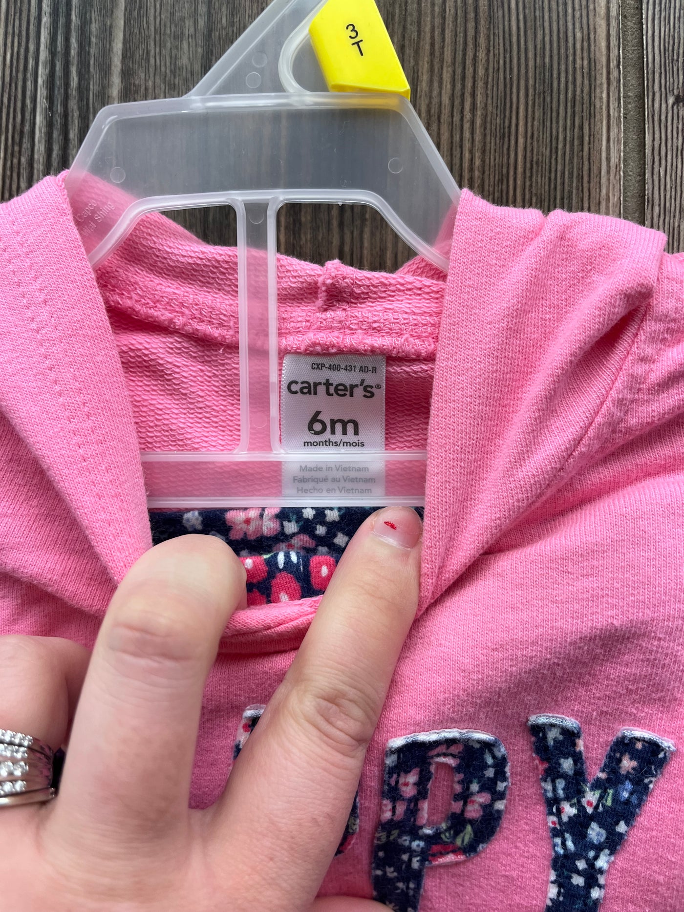 Girls 6 mo Pink Love Hoodie Outfit