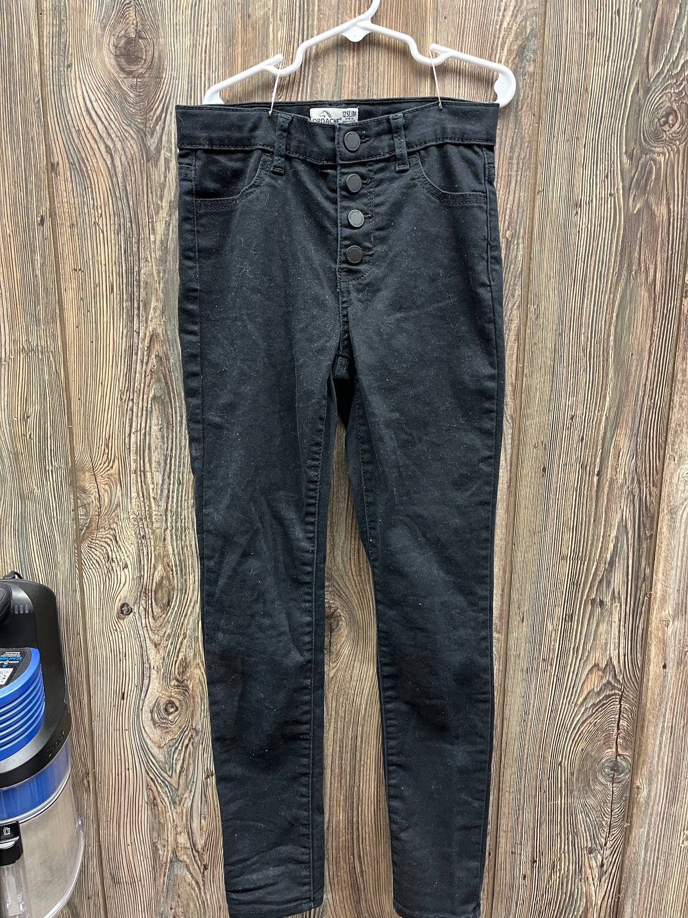 Girls 12 Slim Black Jeans