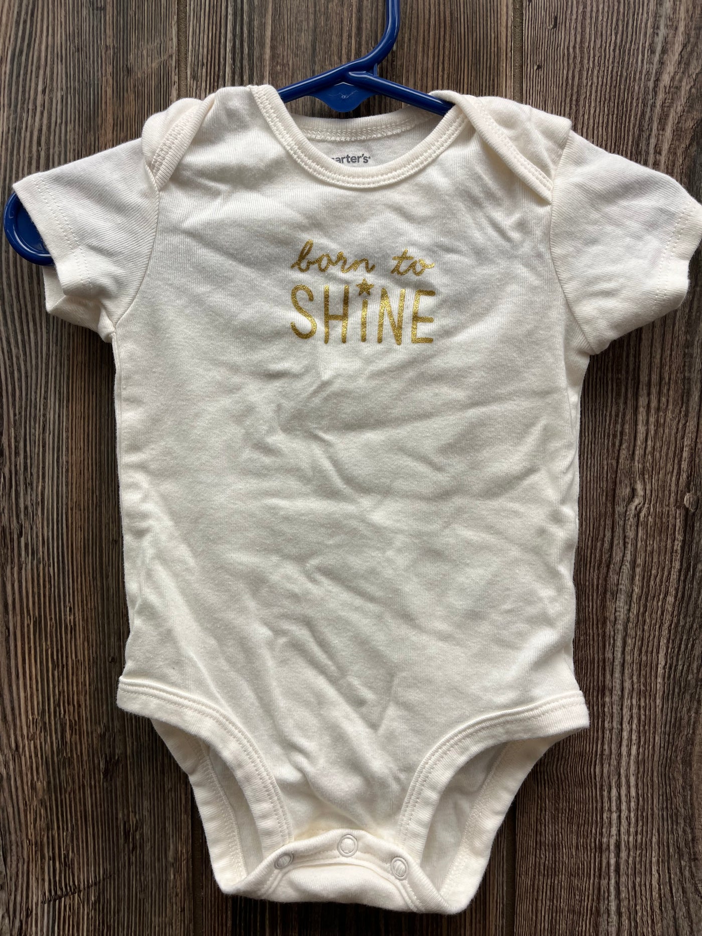 Girl 6 mo Born to Shine Onesie