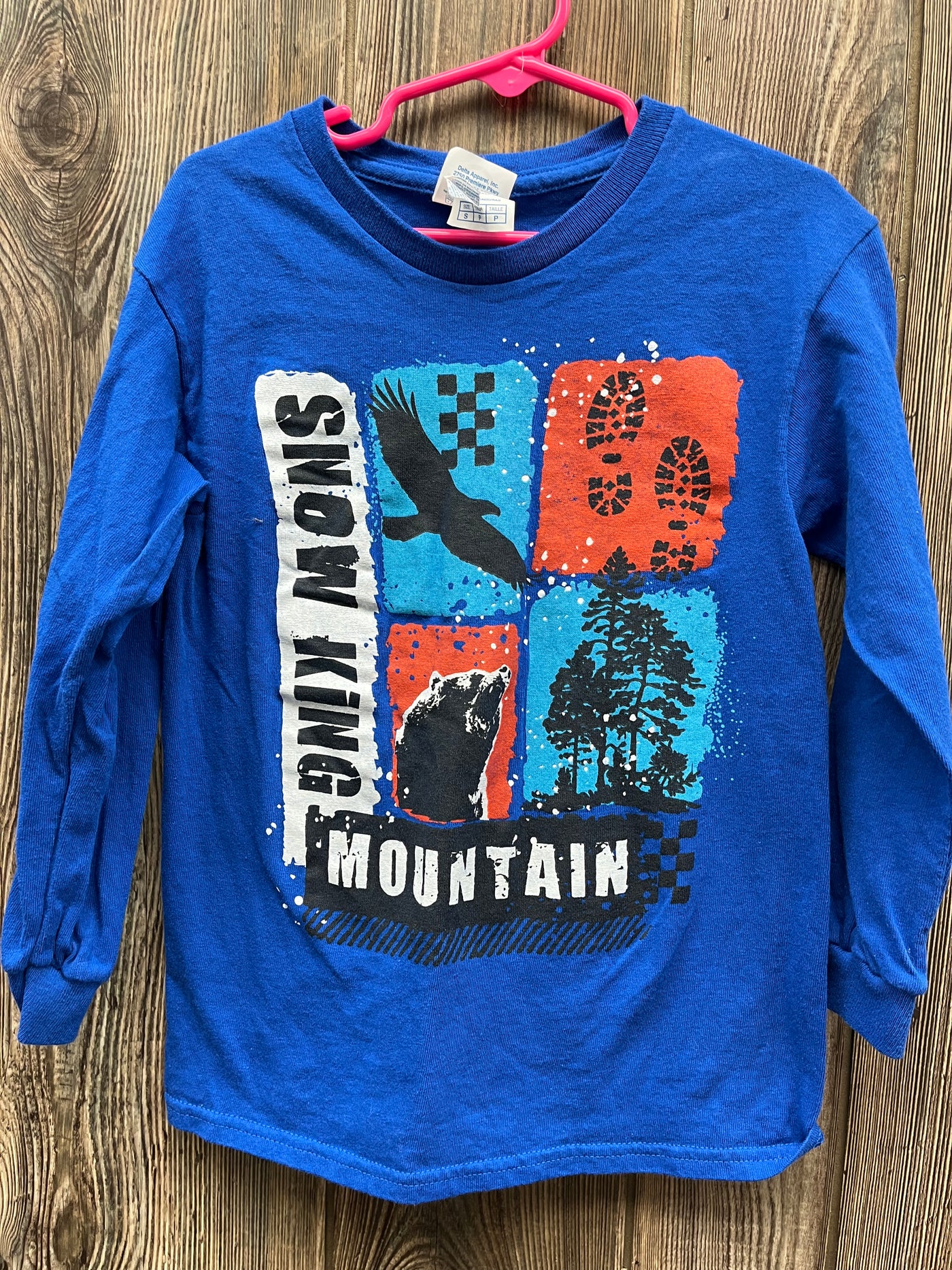 Boys Youth Small Snow King Long Sleeve Top