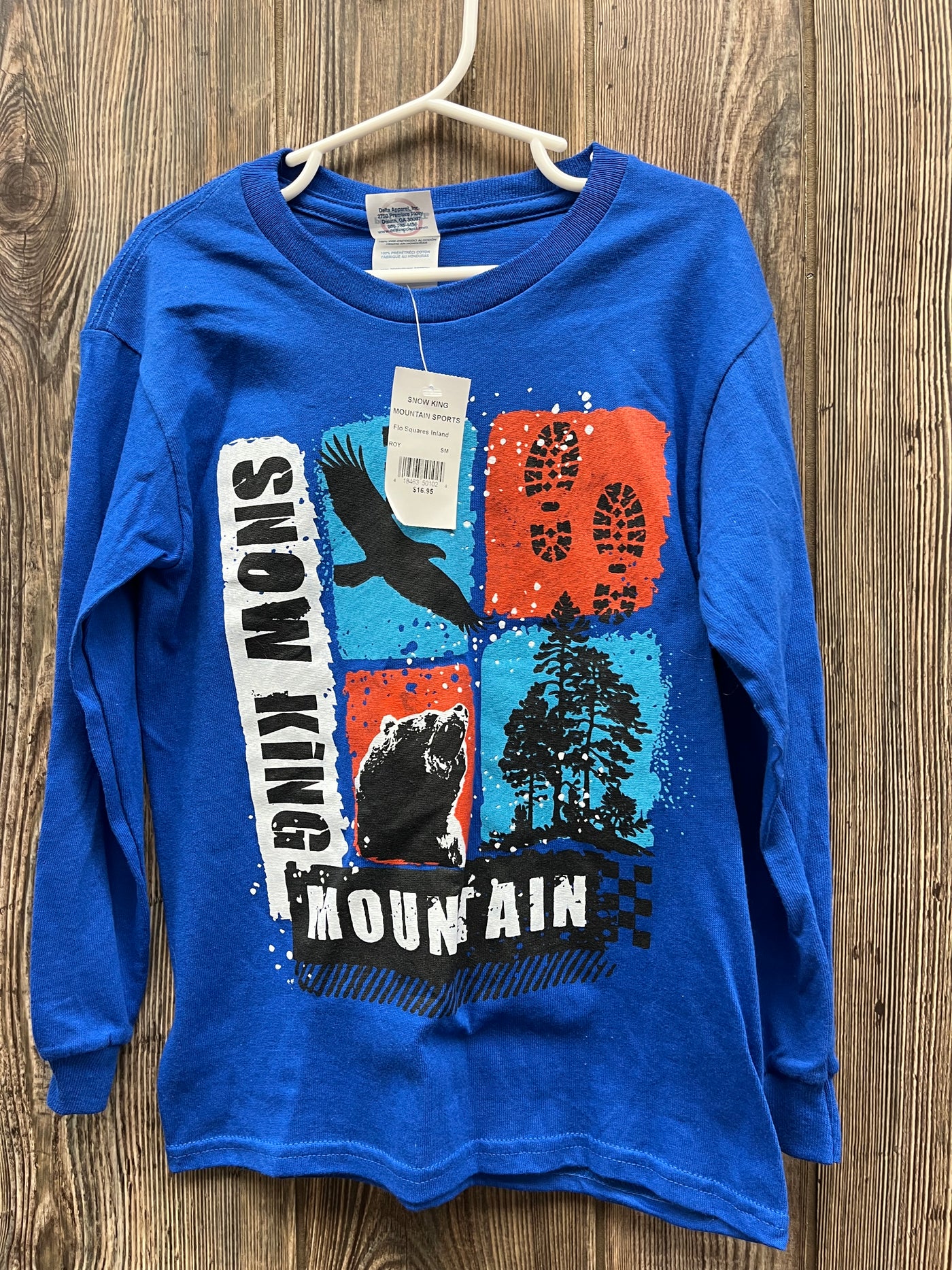 Boys NEW Youth Small Snow King Long Sleeve Top