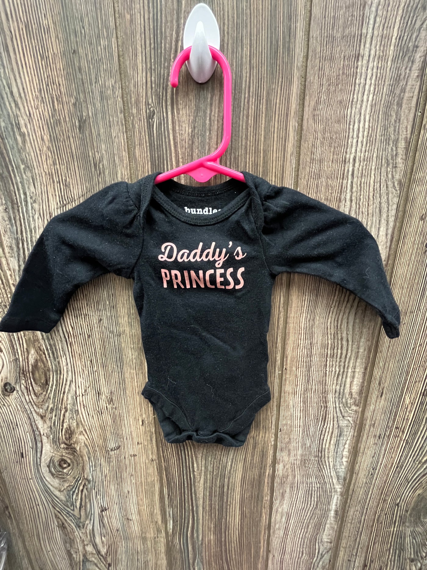 Girl NB Daddys Princess Long Sleeve Onesie