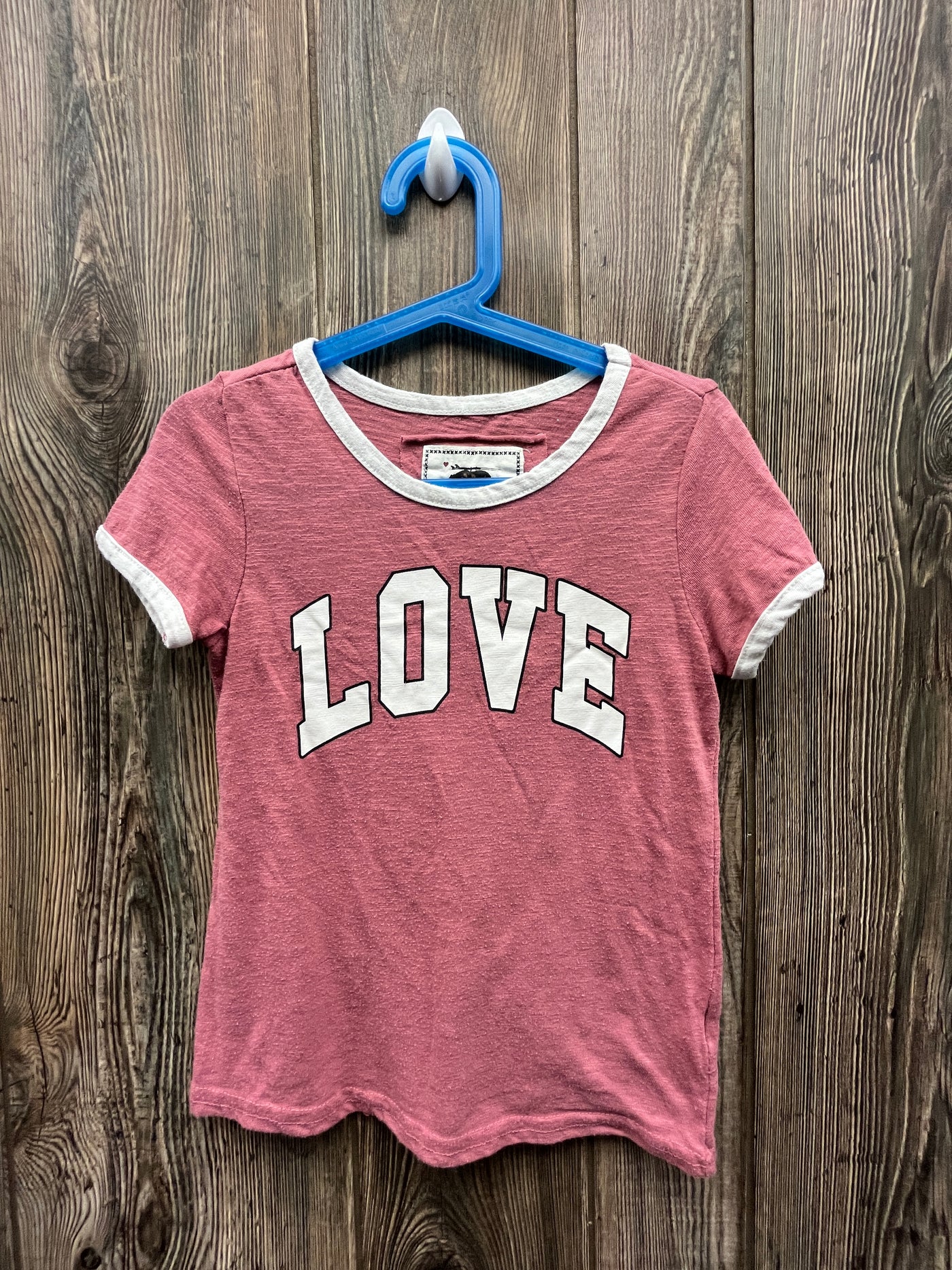 Girls 7/8 Love Short Sleeve Shirt