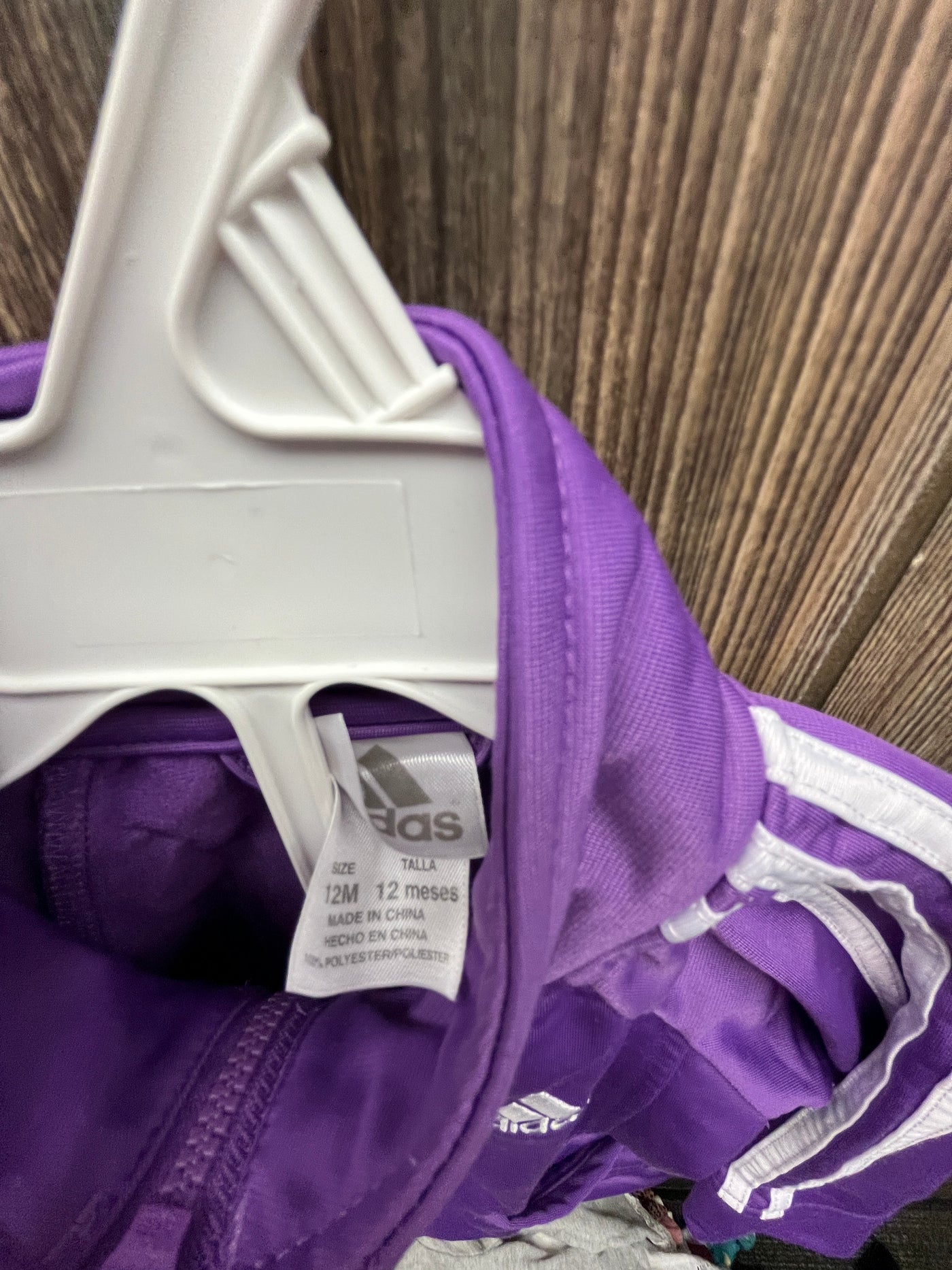 Girl 12 mo Purple Adidas Sweat Outfit