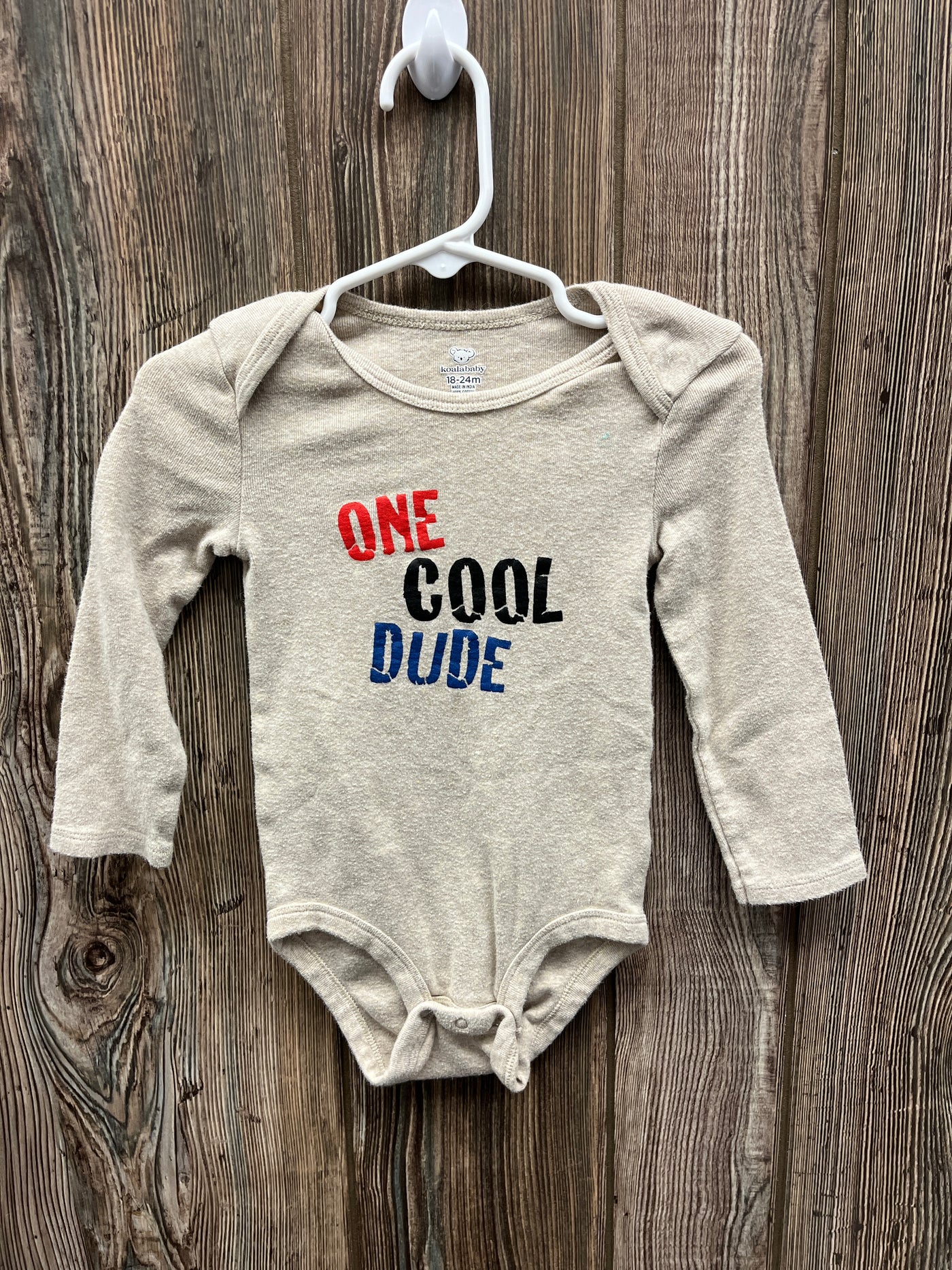 Boys 18-24 mo One Cool Dude Long Sleeve Onesie