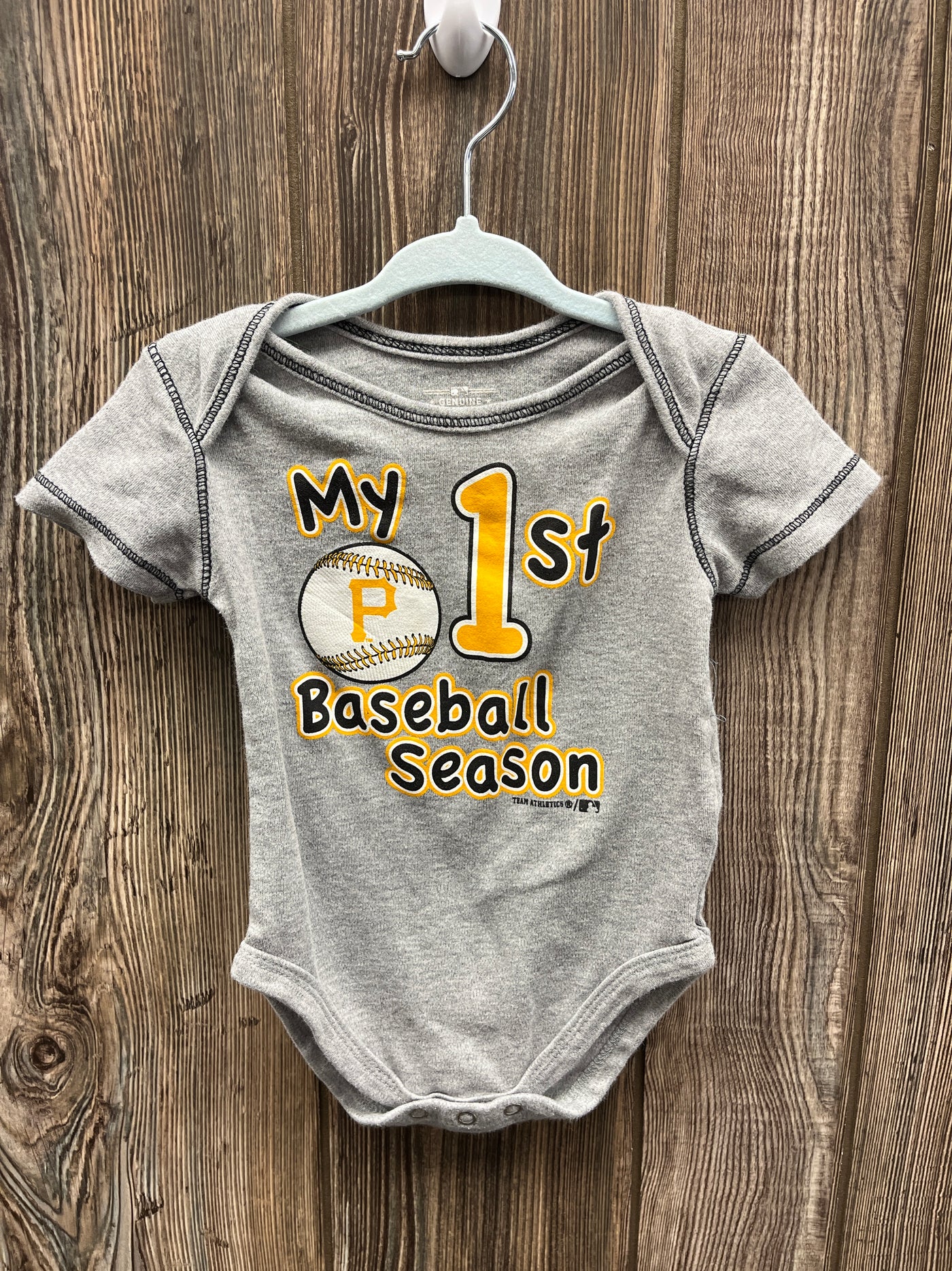 Boys 6-9 mo My First Pirates Short Sleeve Onesie