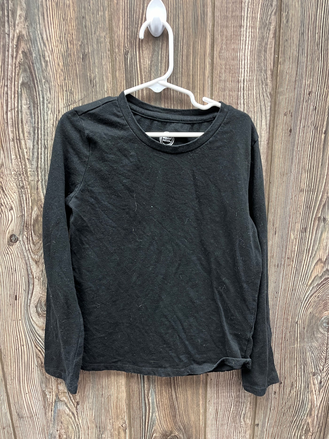 Girls 7/8 Black Long Sleeve Top