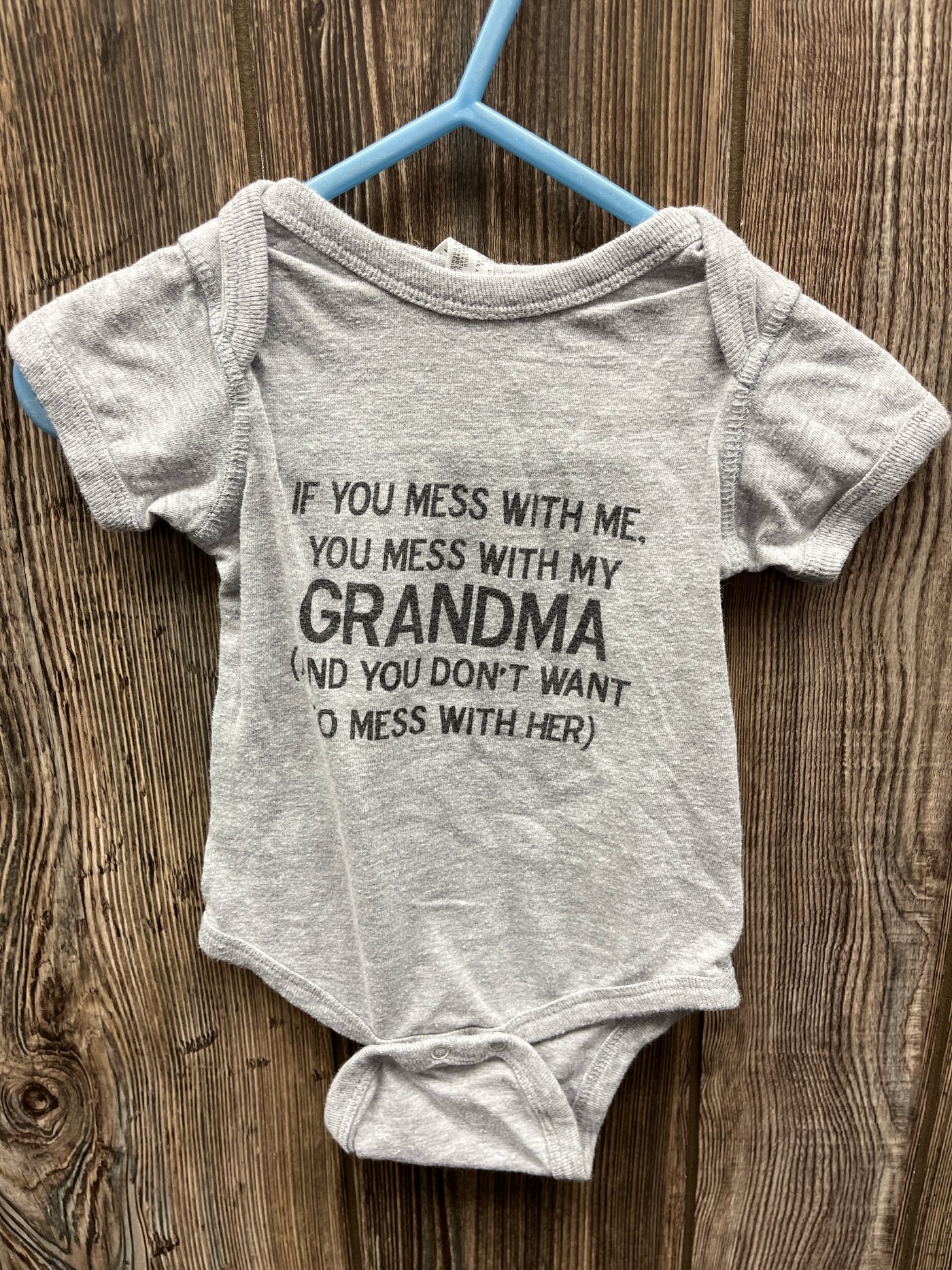 Boys 6 mo Grandma Short Sleeve Onesie