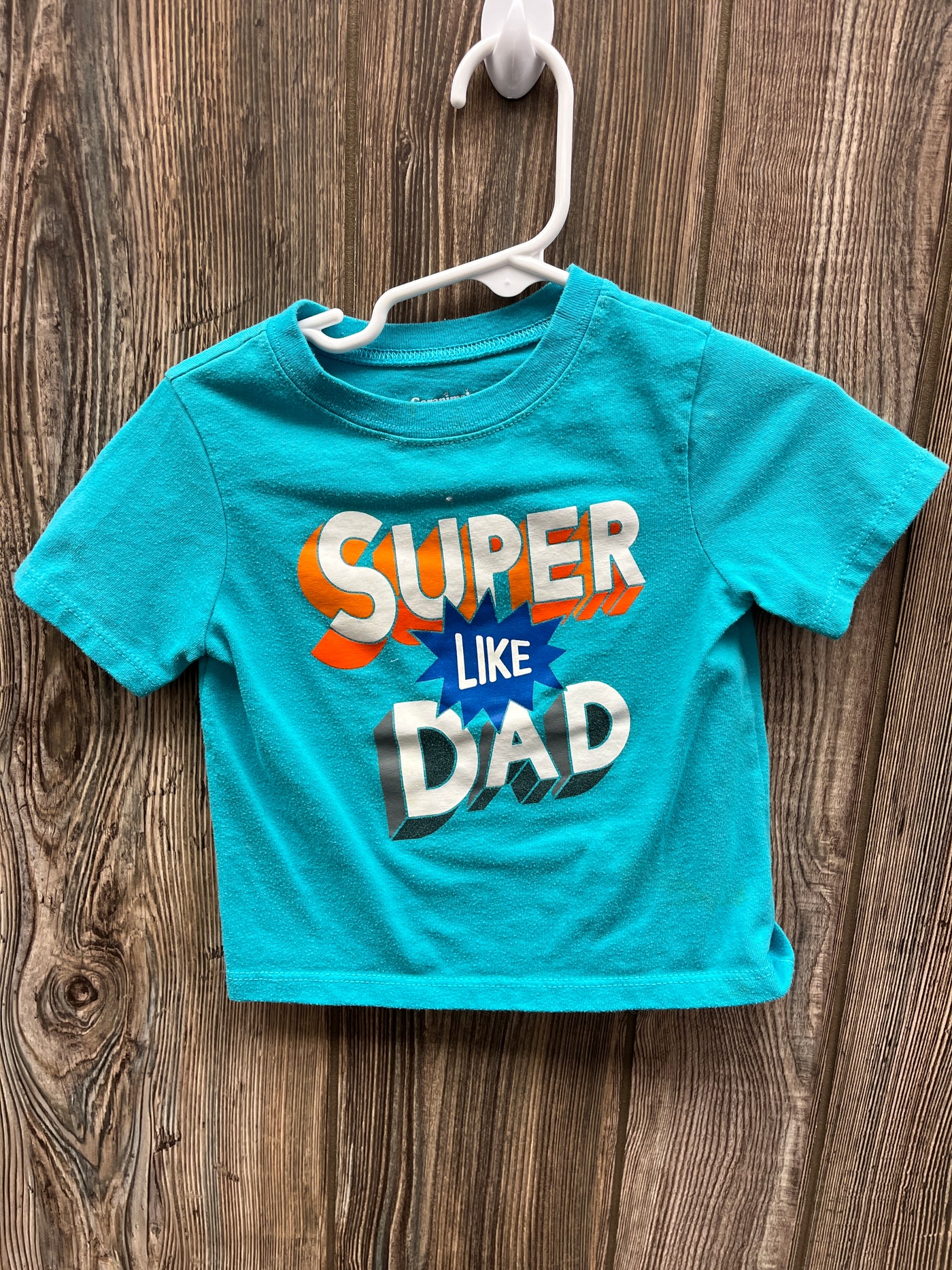 Boys 24 mo Super Like Dad Short Sleeve Shirt