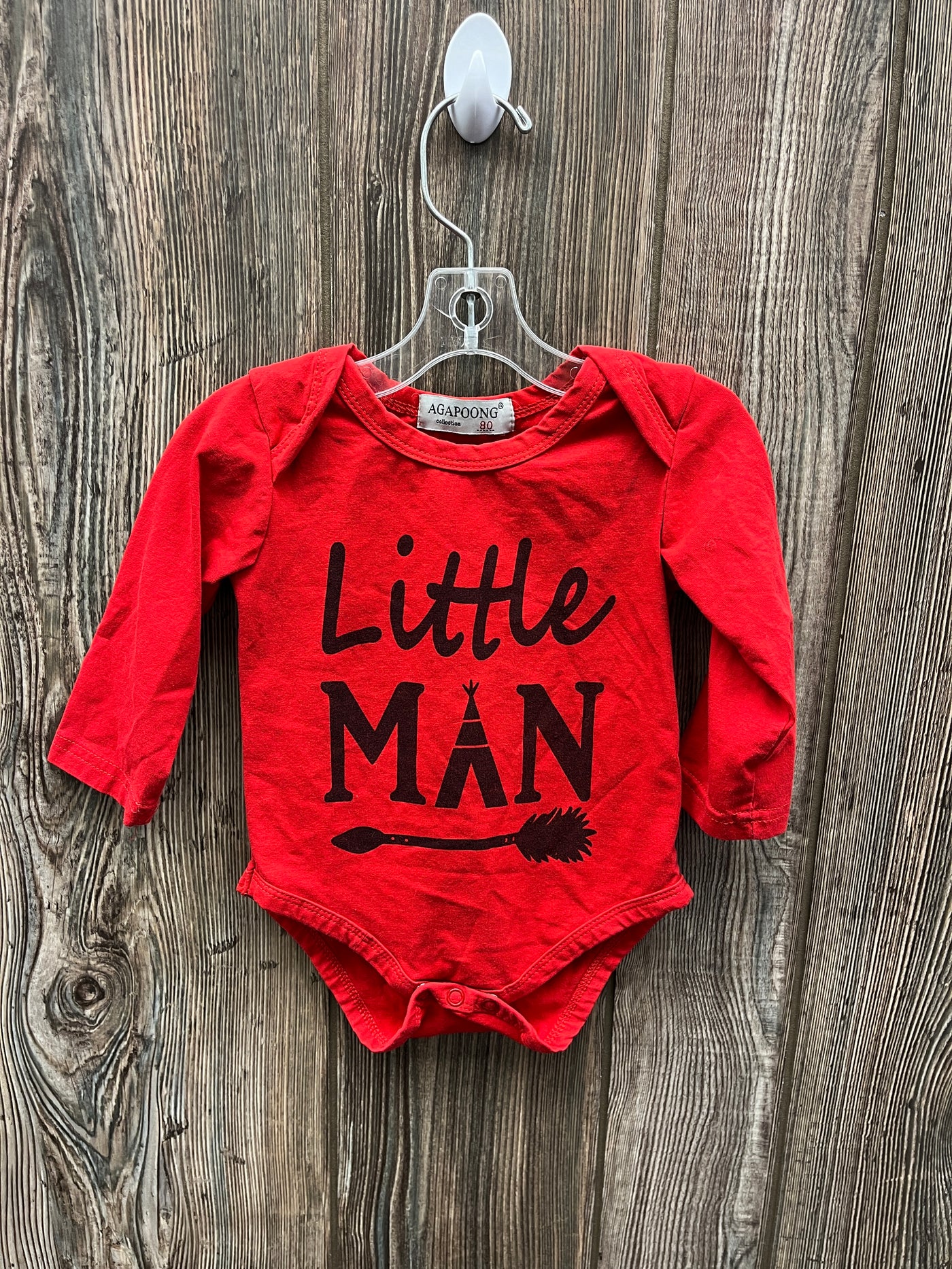 Boys 6 mo Little Man Long Sleeve Onesie