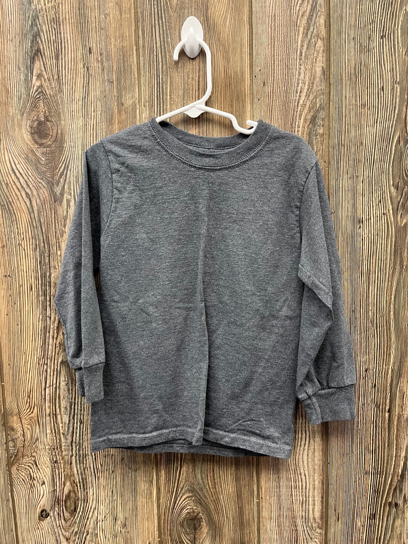 Boys 4/5 Gray Long Sleeve Shirt