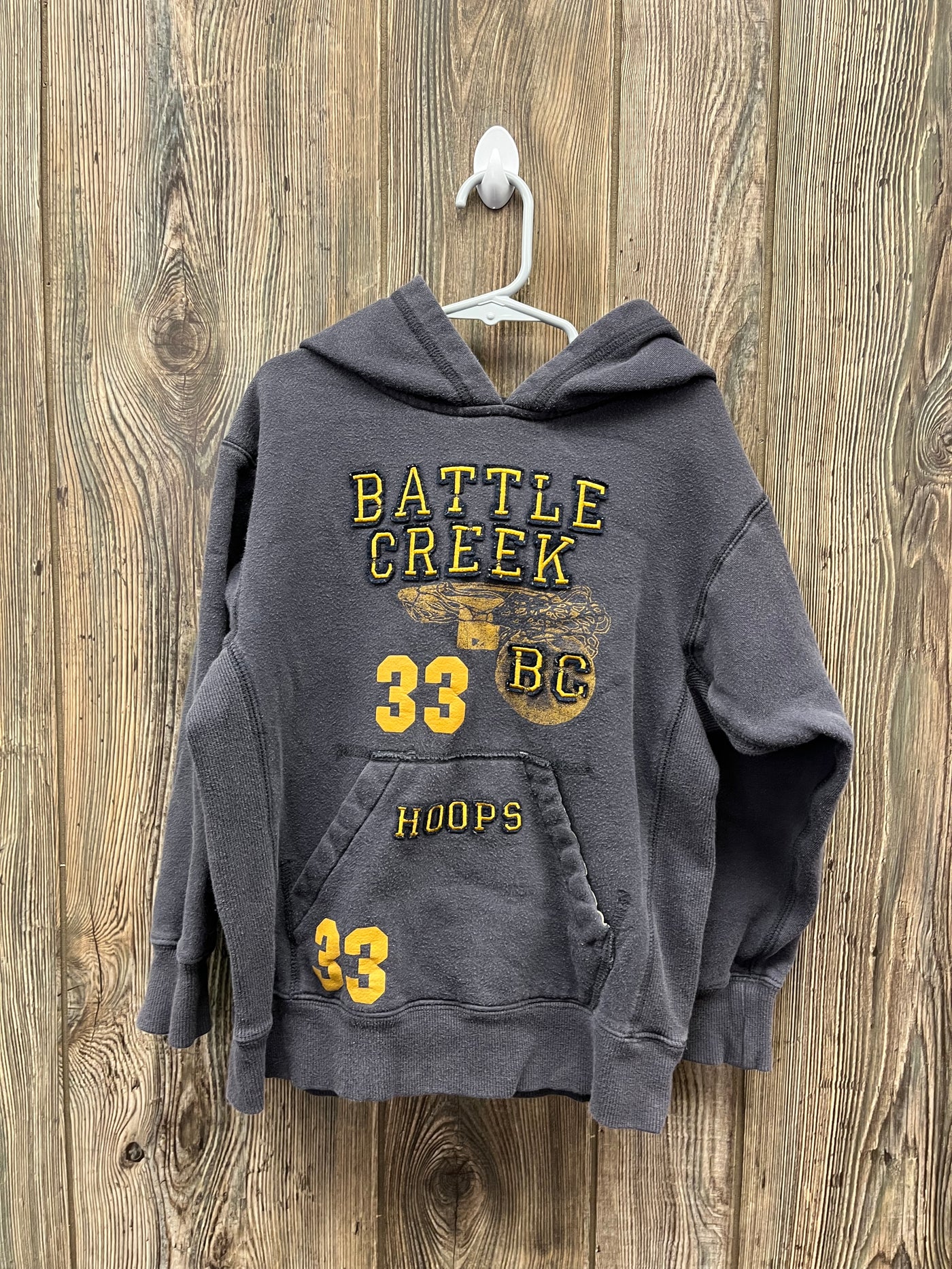 Boys 4 Gray Basketball Hoodie Wes and Willy