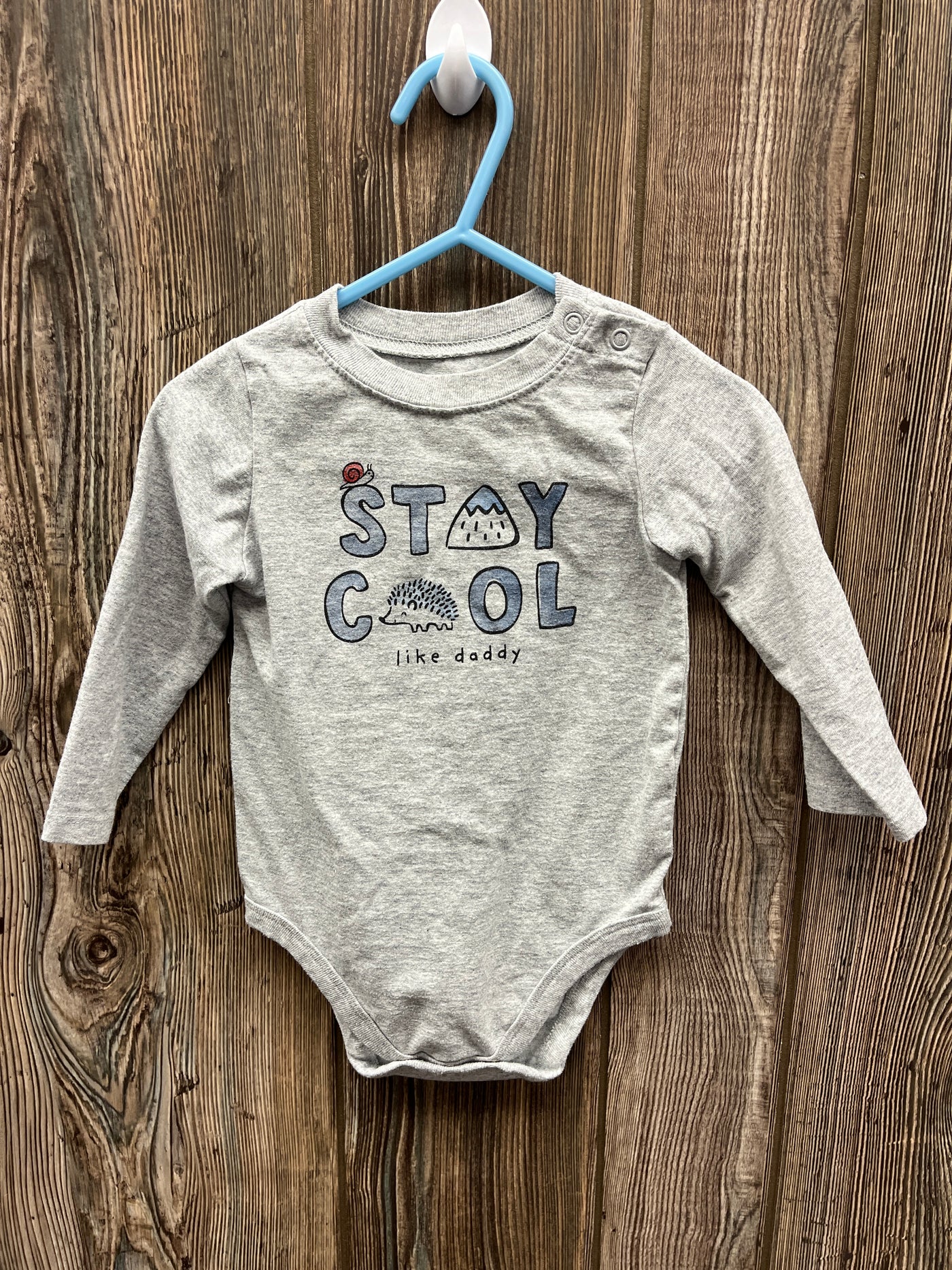 Boys 18 mo Stay Cool Long Sleeve Onesie