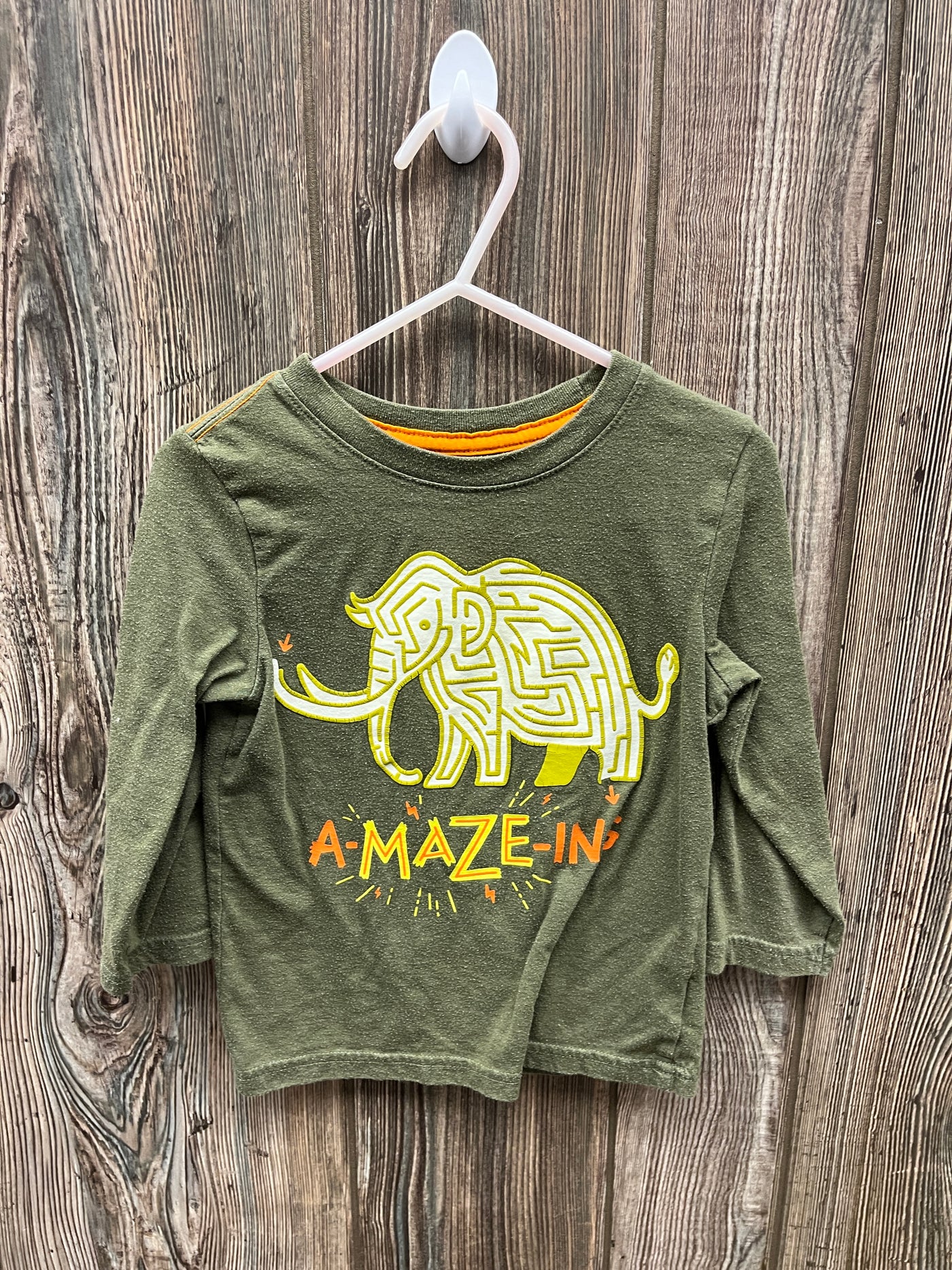 Boys 2T AMAZing Long Sleeve Shirt with Elephant