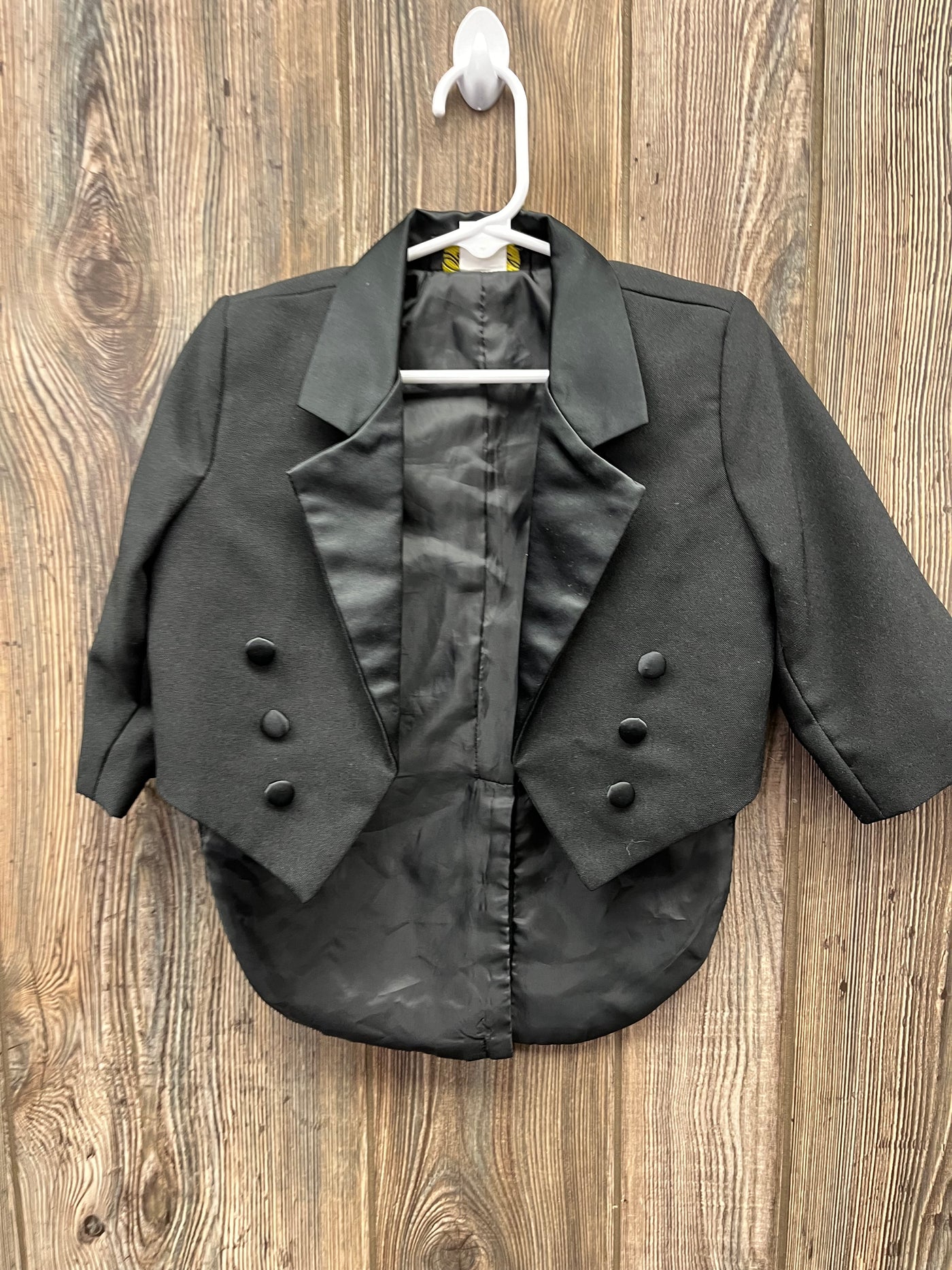 Boys 2T Black Tuxedo Jacket with Tails