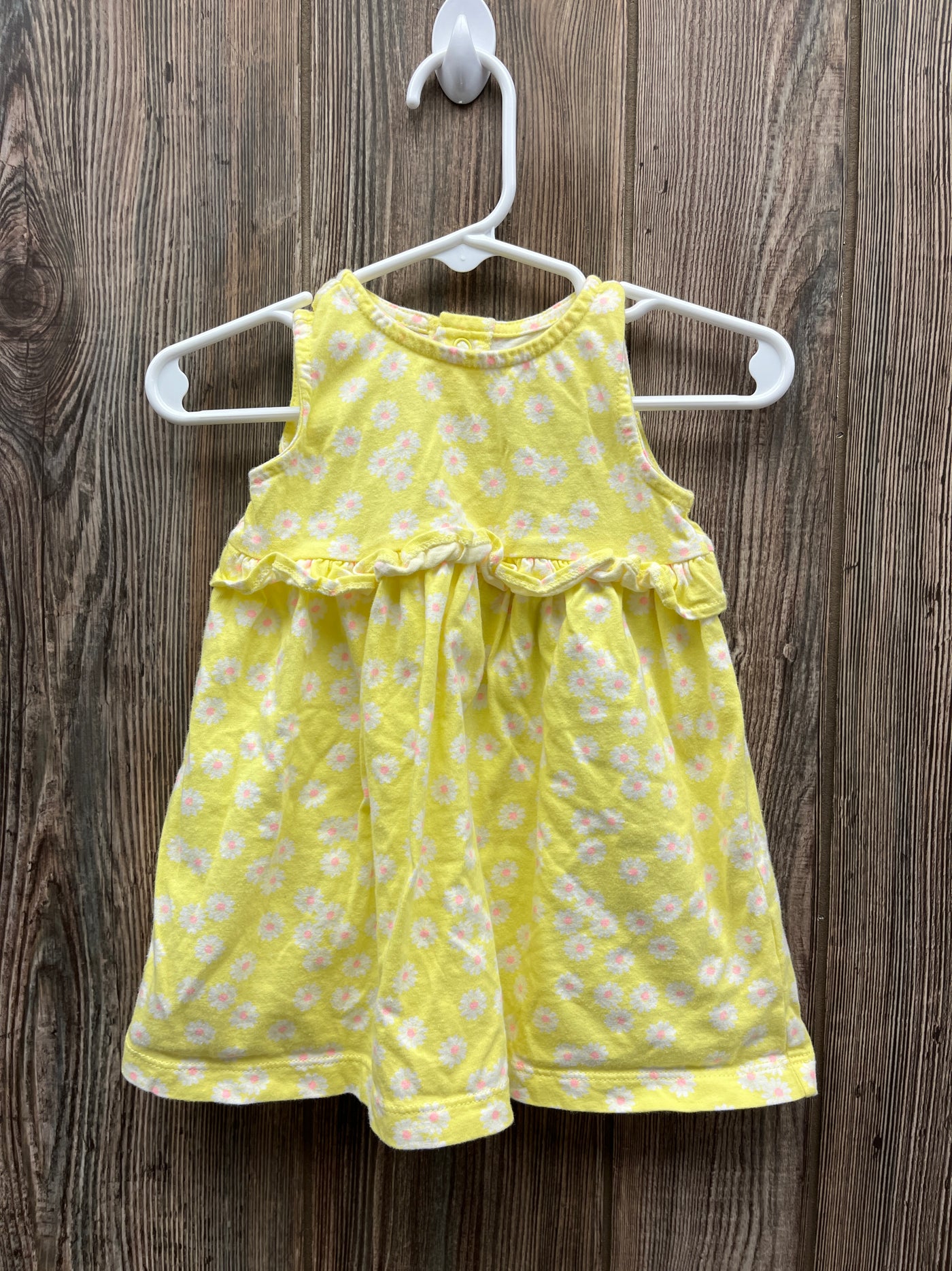 Girl 9 mo Yellow Dress with Flowers