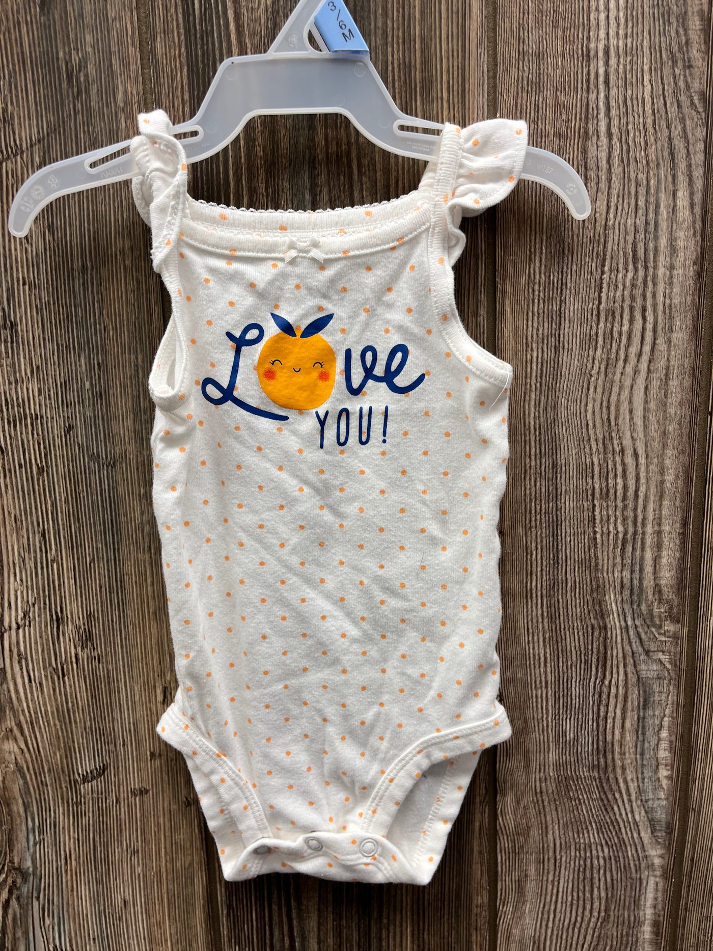 Girl 3 mo Love You Tank Onesie