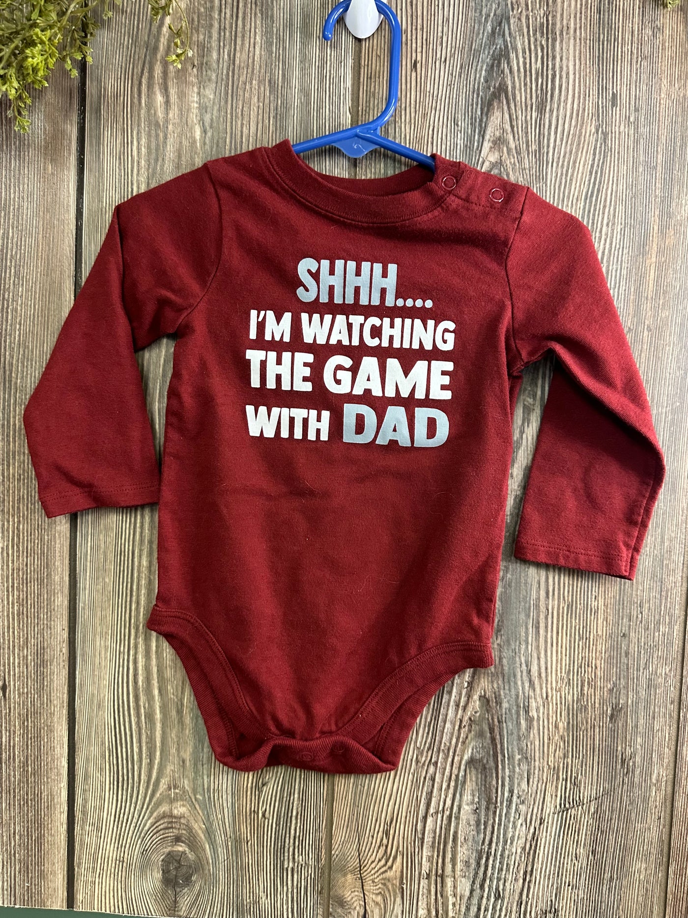 Boys 18 mo Wine Long Sleeve Top Dad Game