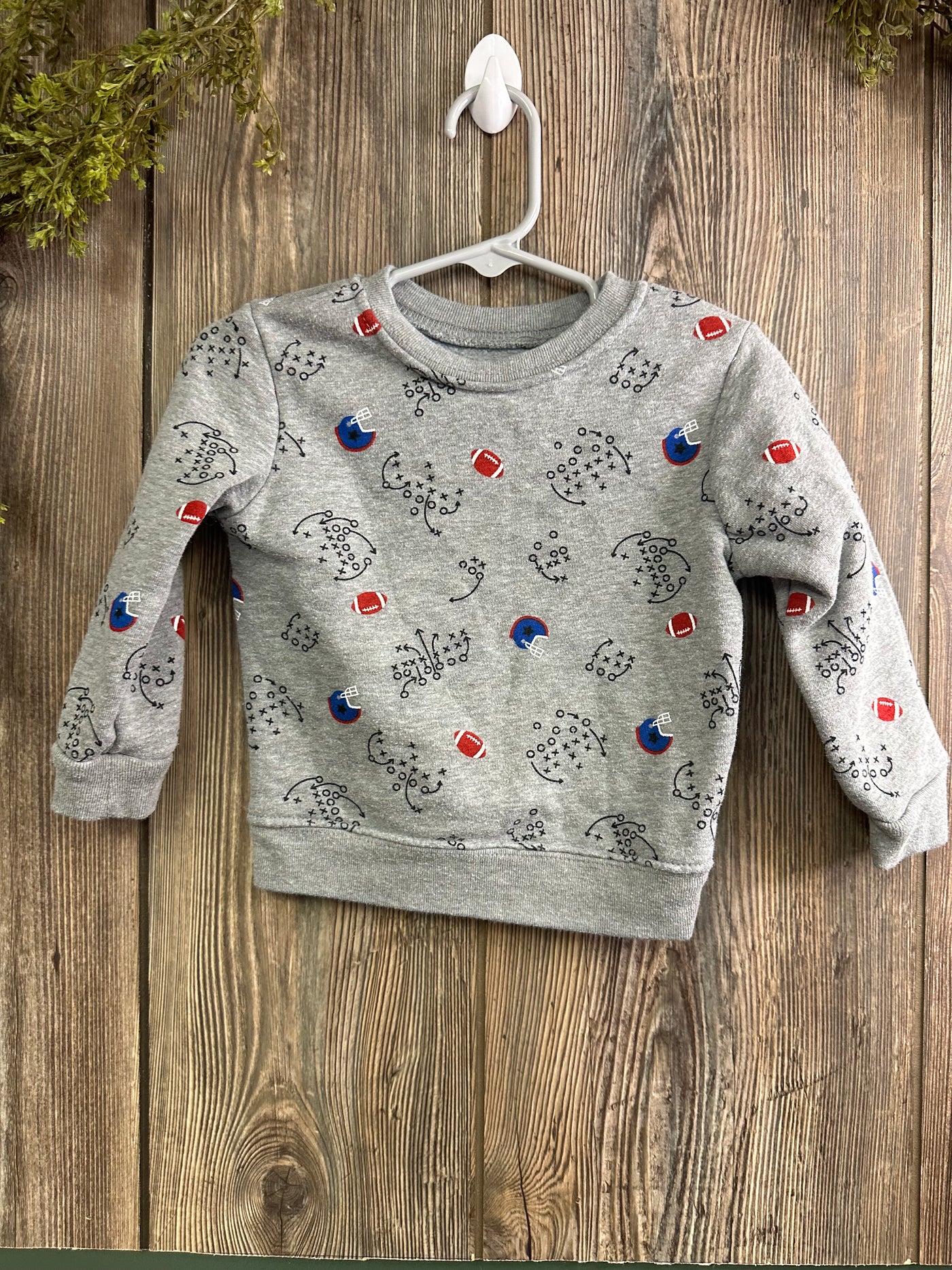 Boys 18 mo Gray Football Sweatshirt