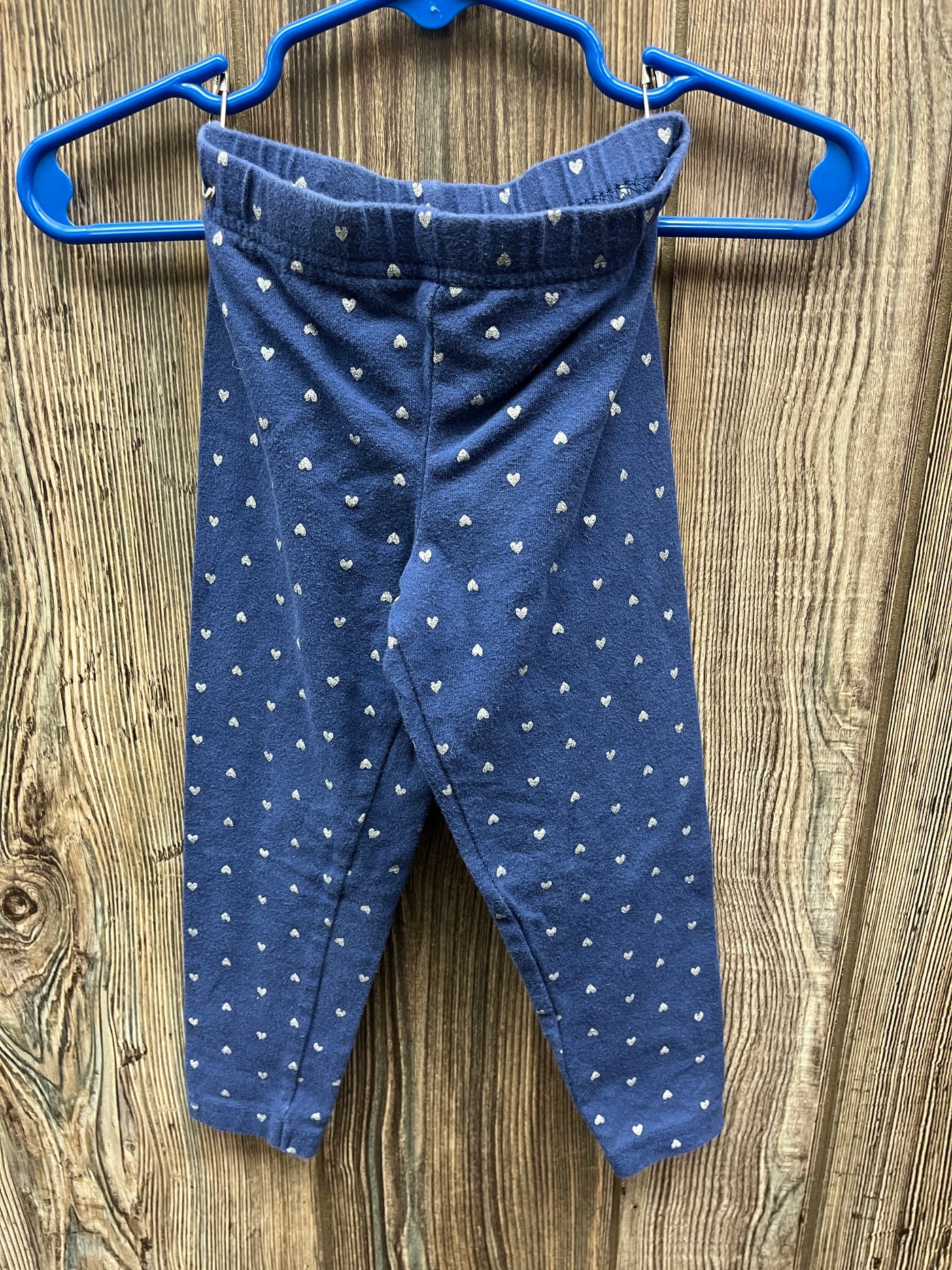 Girl 2T Blue Pants with Hearts