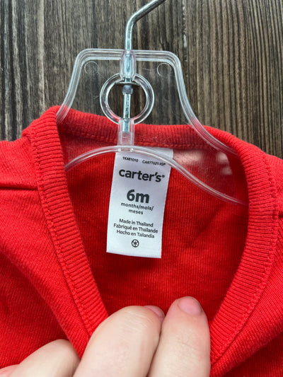 Girls 6 mo Red Button Up Sweater