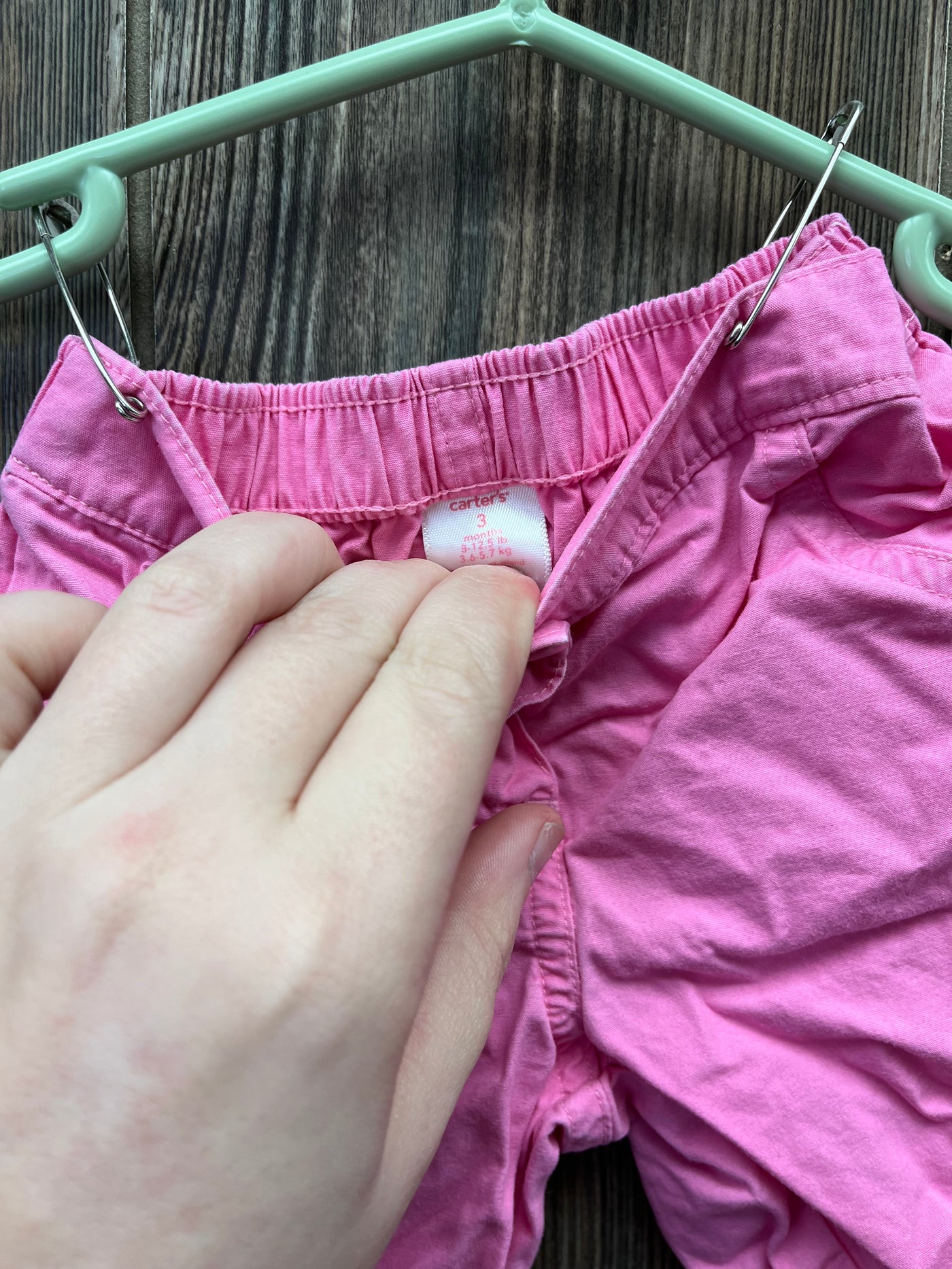 Girl 0-3 mo  Pants with Button