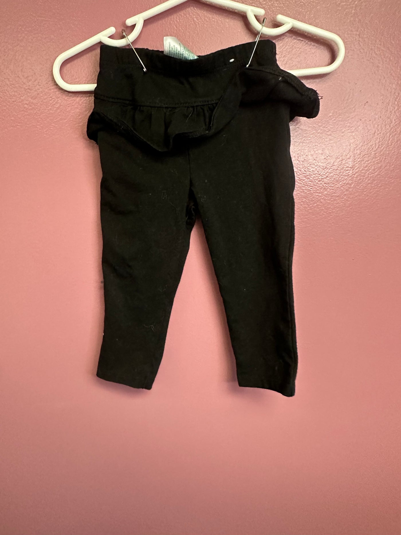 Girls 12 mo Black Pants with Ruffles