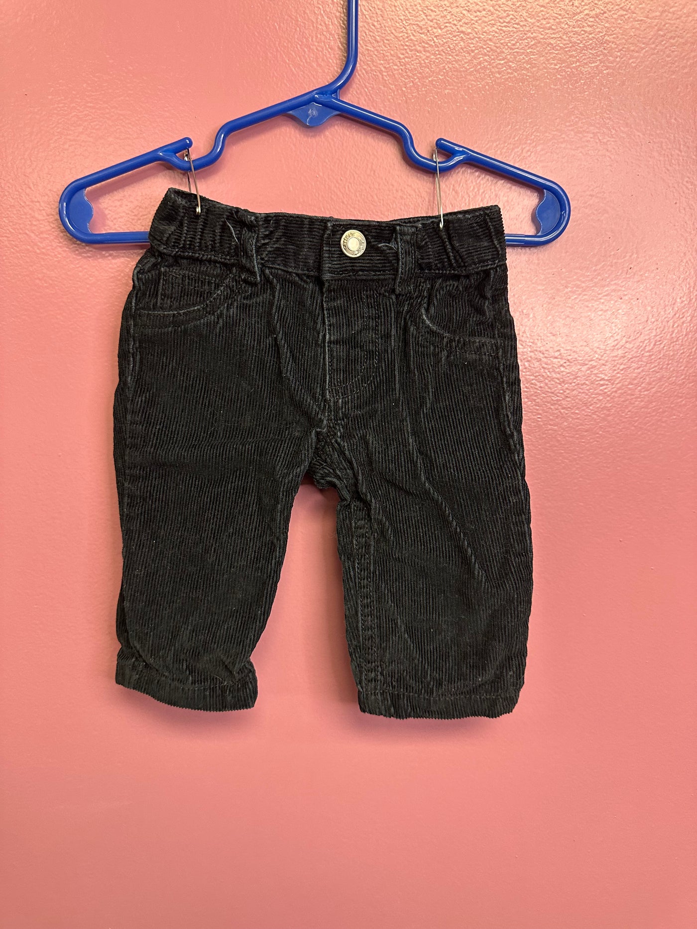 Boys 3 mo Black Corduroy Pants