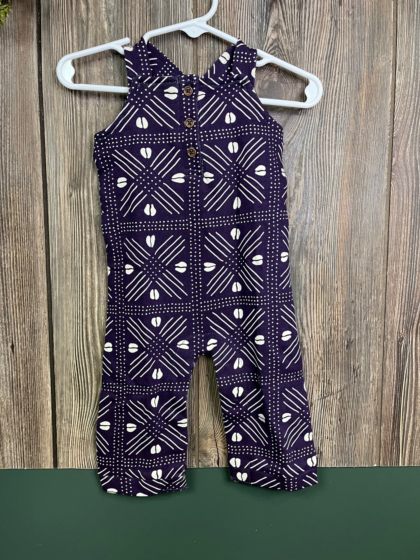 Girls NB Purple Coffee Bean Romper